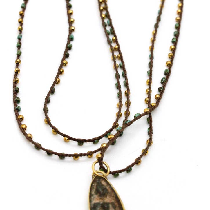 Crochet Buddha Necklace - La De Da