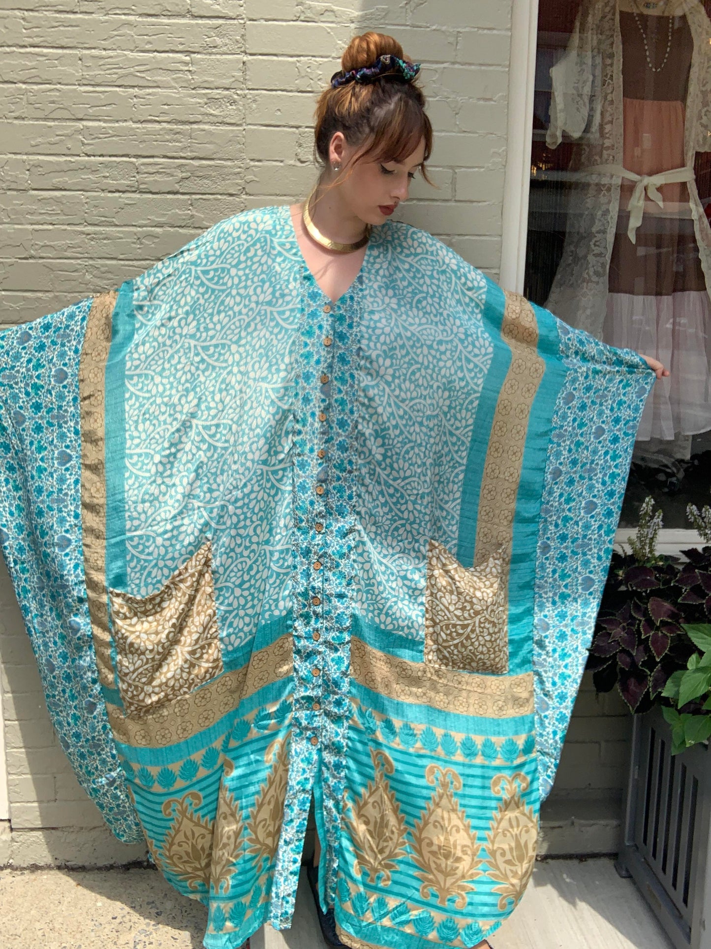 Sky Blue Bowie Muu Dress - La De Da