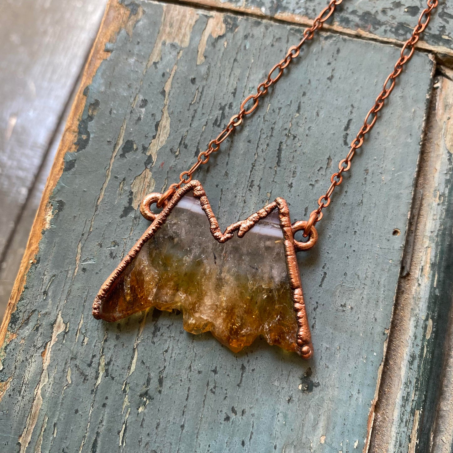 Citrine Mountain Necklace - La De Da