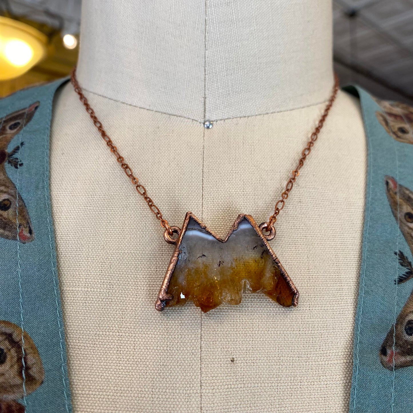 Citrine Mountain Necklace - La De Da