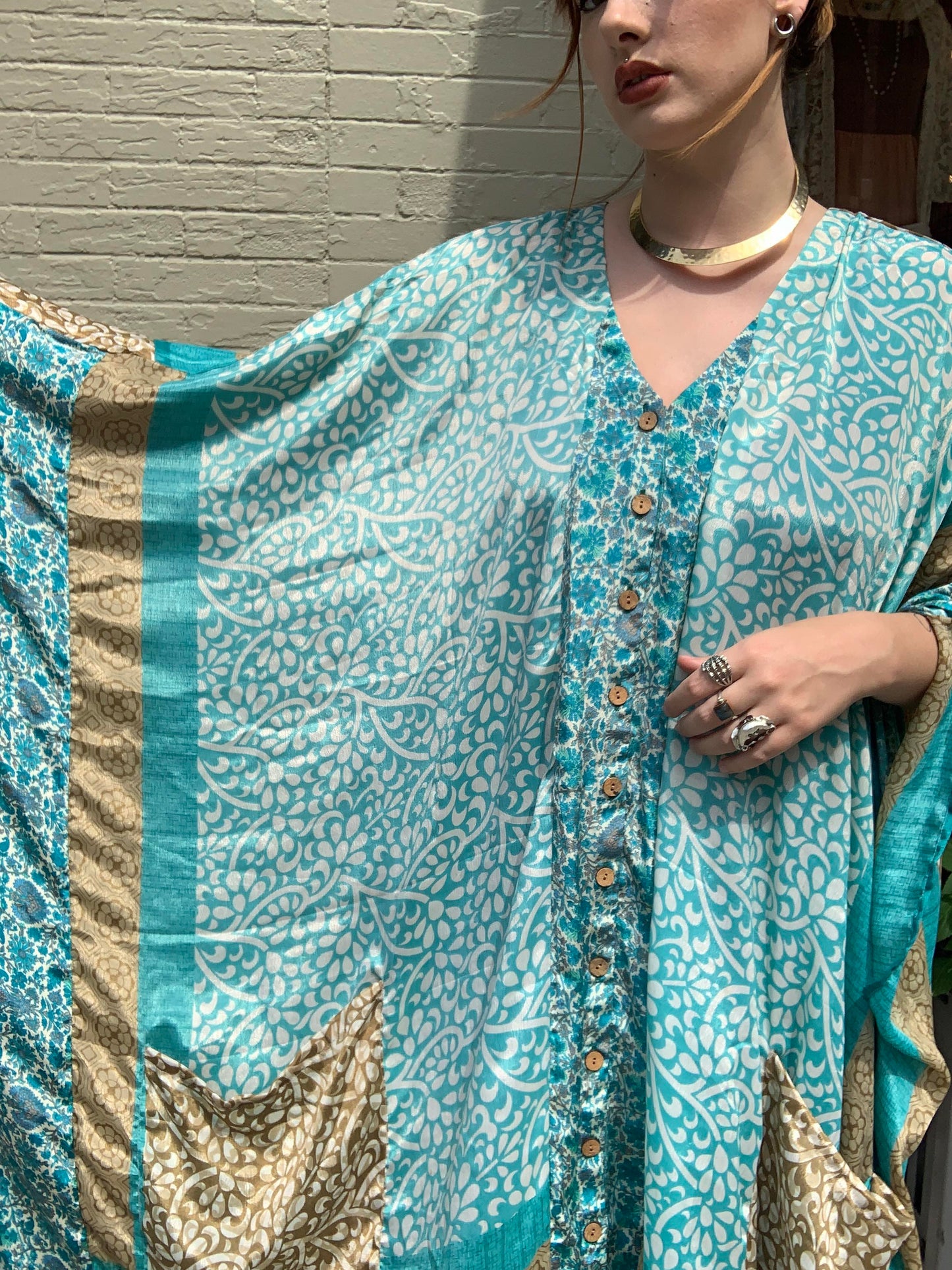 Sky Blue Bowie Muu Dress - La De Da