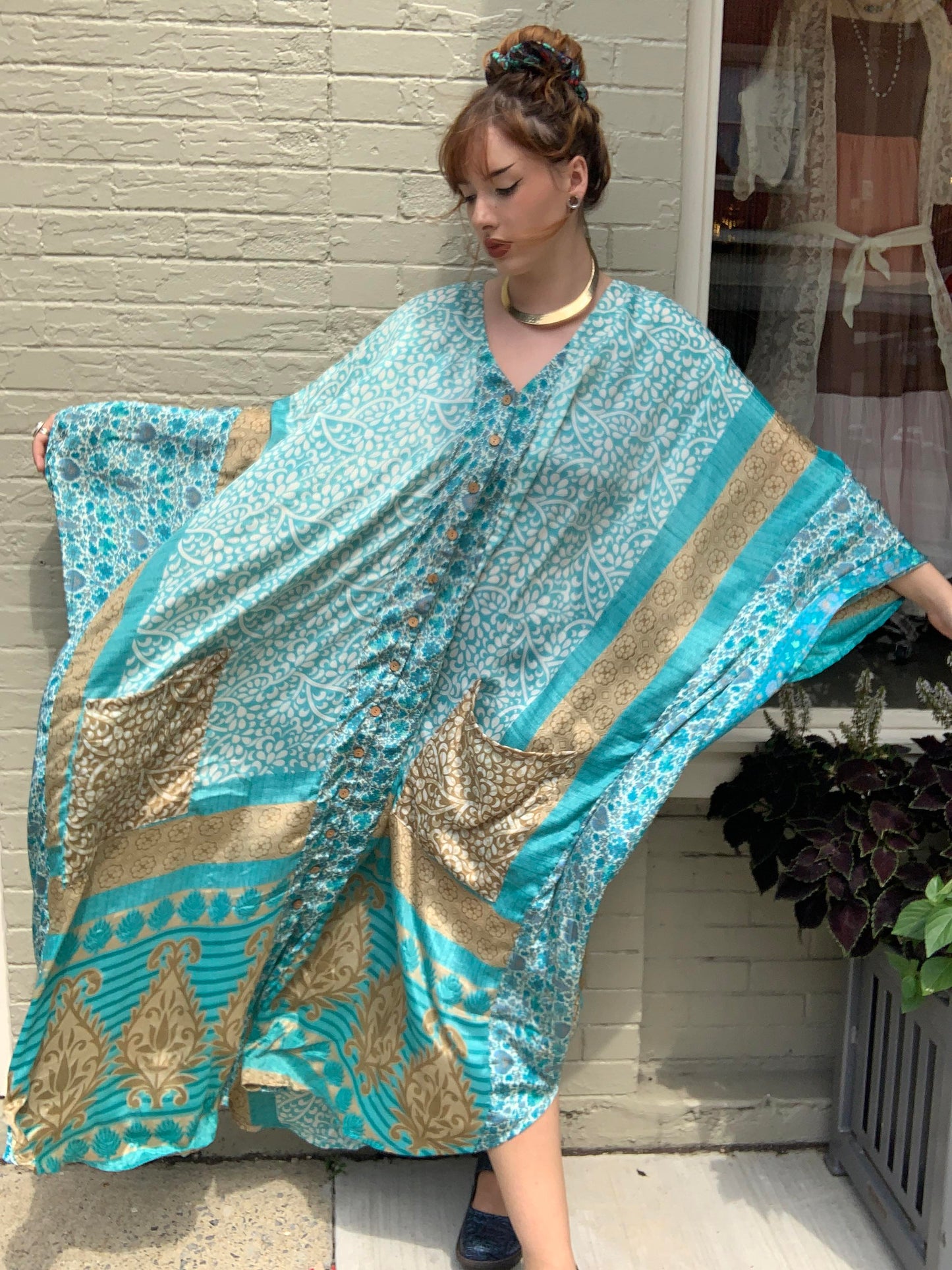 Sky Blue Bowie Muu Dress - La De Da