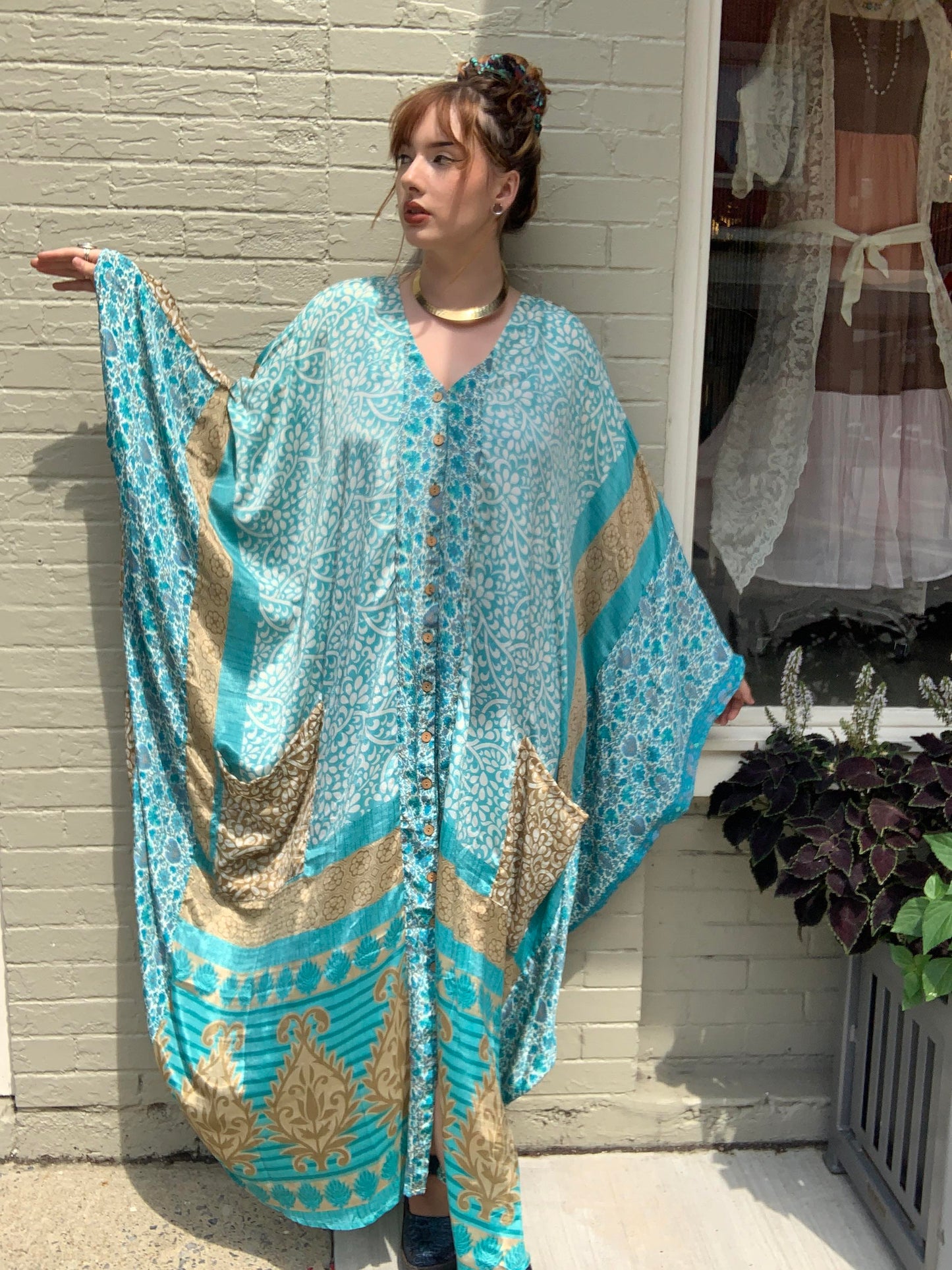 Sky Blue Bowie Muu Dress - La De Da