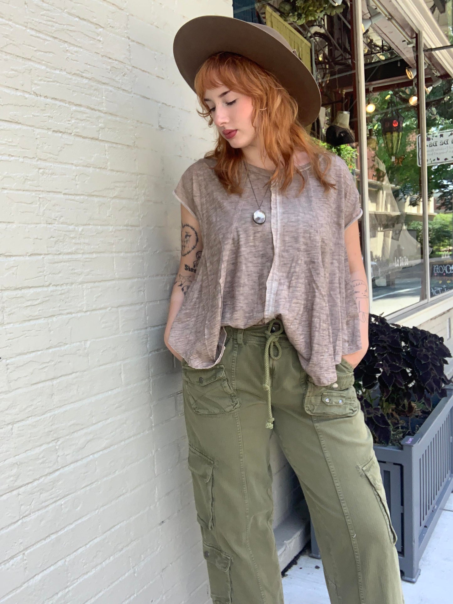 Tahiti Drawstring Cargo Pants - La De Da