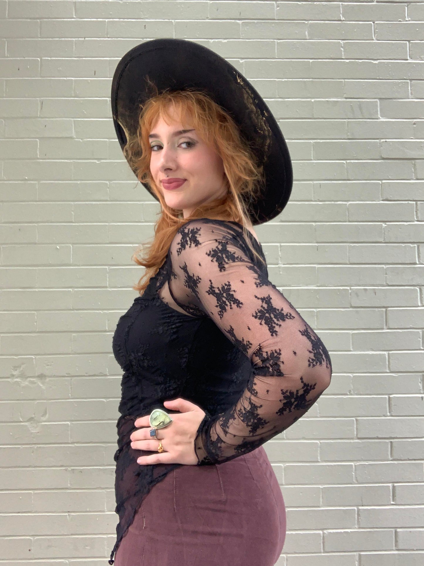 Black Full Bloom Layering Top - La De Da
