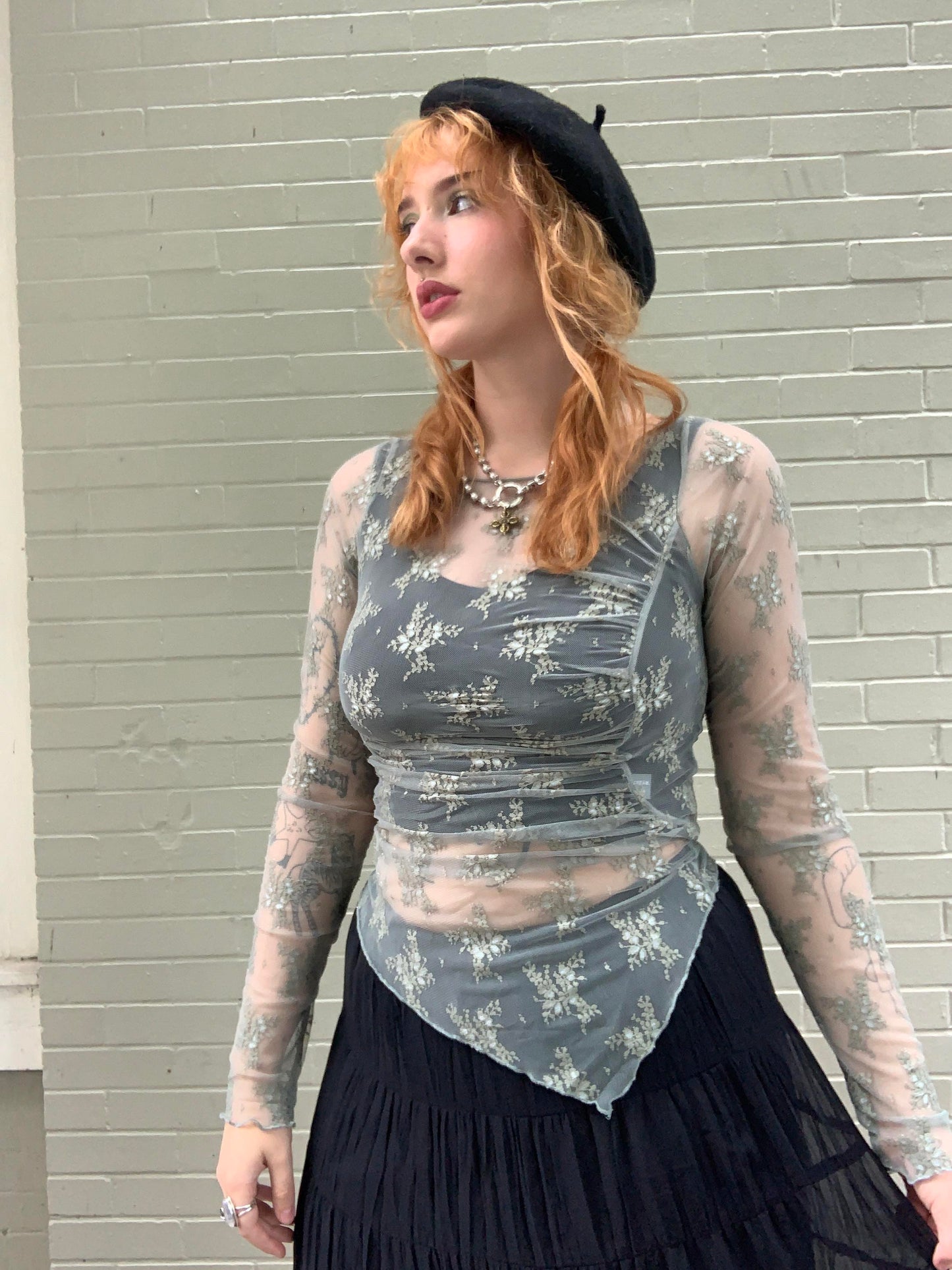 Green Tea Full Bloom Layering Top - La De Da