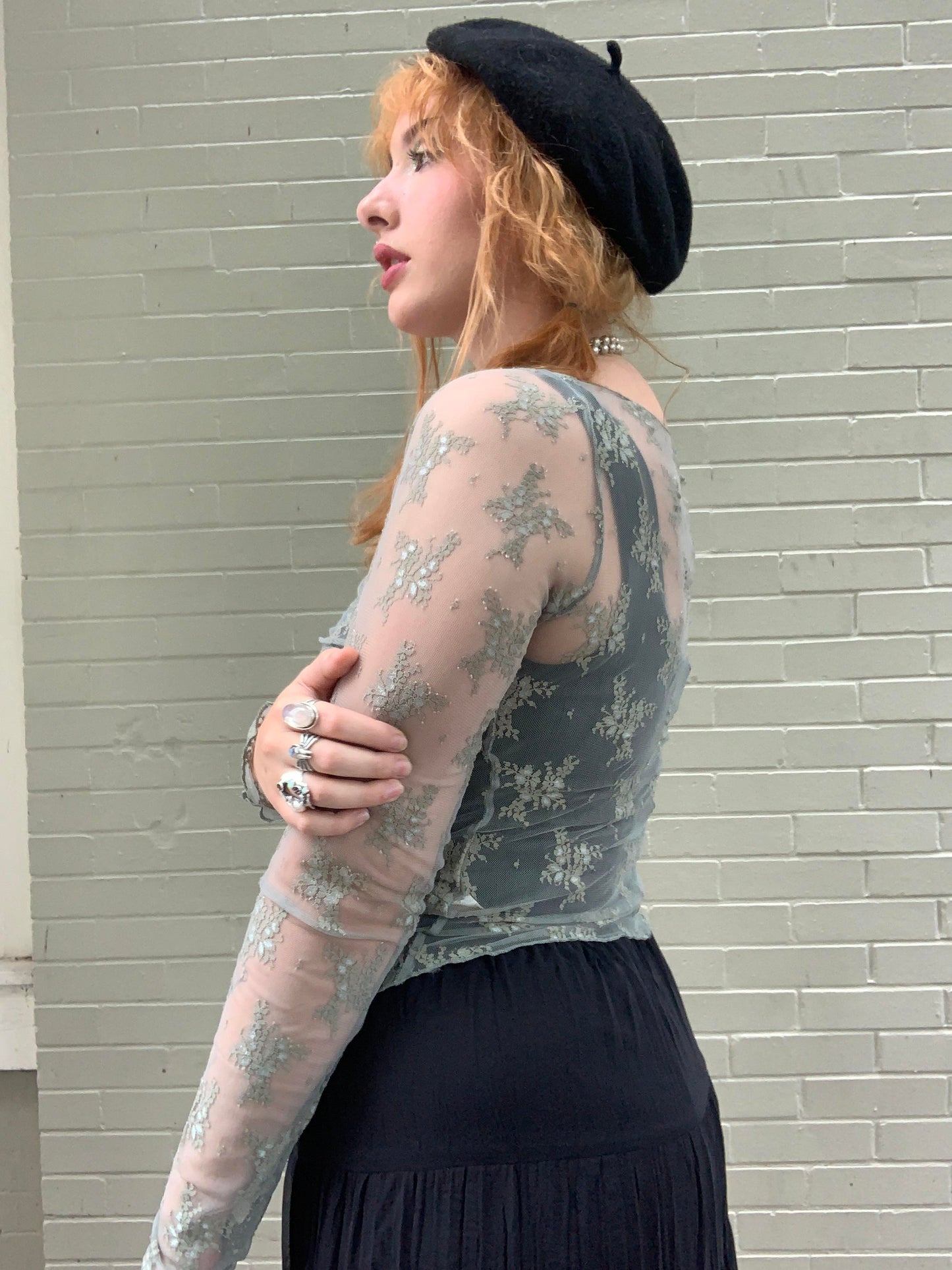 Green Tea Full Bloom Layering Top - La De Da