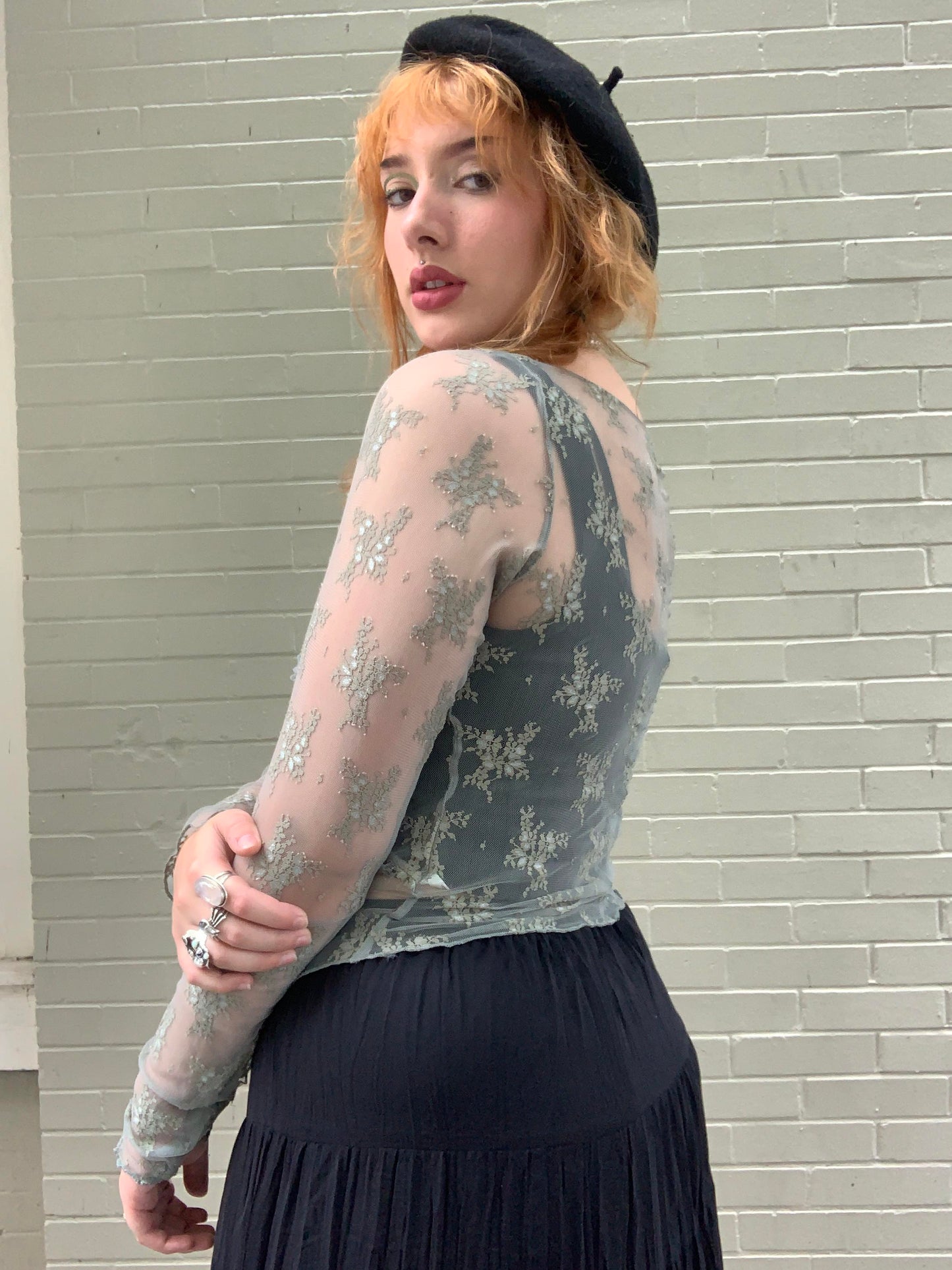 Green Tea Full Bloom Layering Top - La De Da