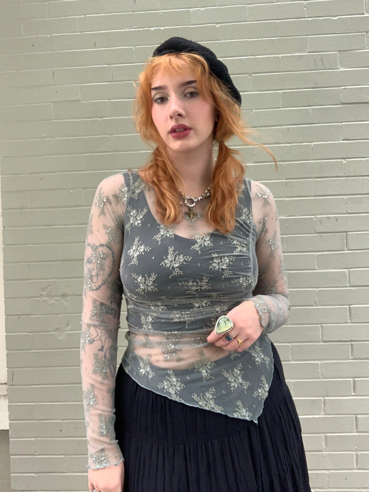 Green Tea Full Bloom Layering Top - La De Da