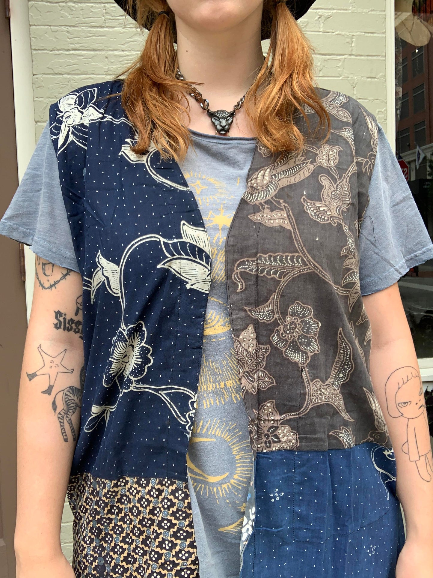 Sweet Talker Duster Indigo Floral - La De Da