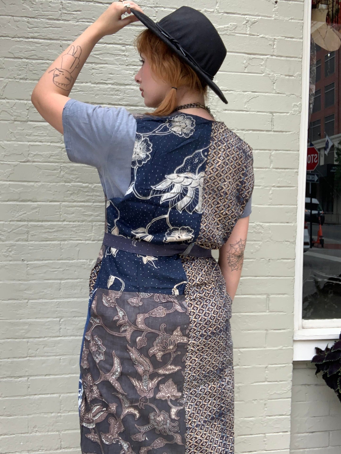 Sweet Talker Duster Indigo Floral - La De Da