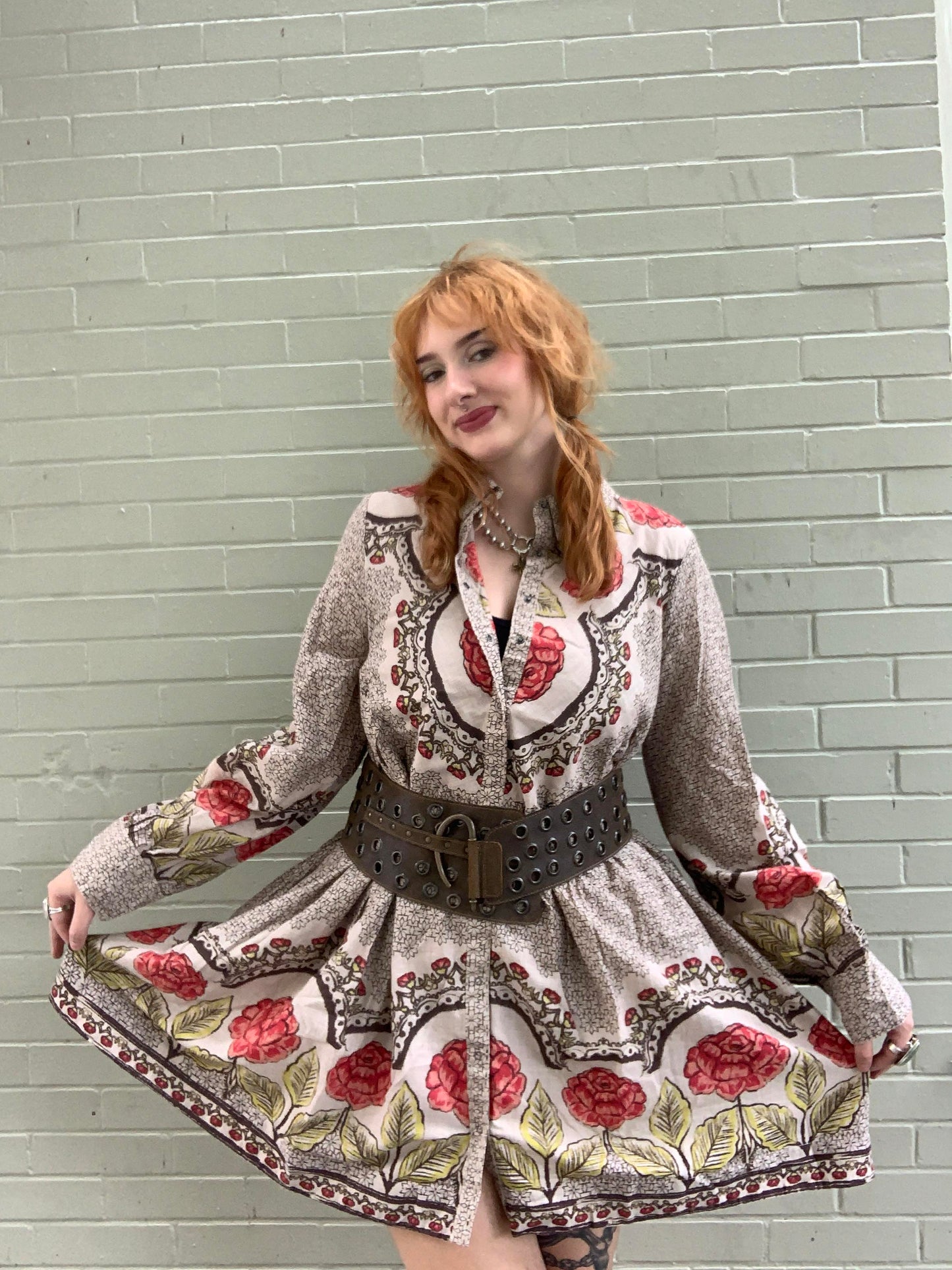 Smell The Roses Mini Dress - Tea Combo - La De Da