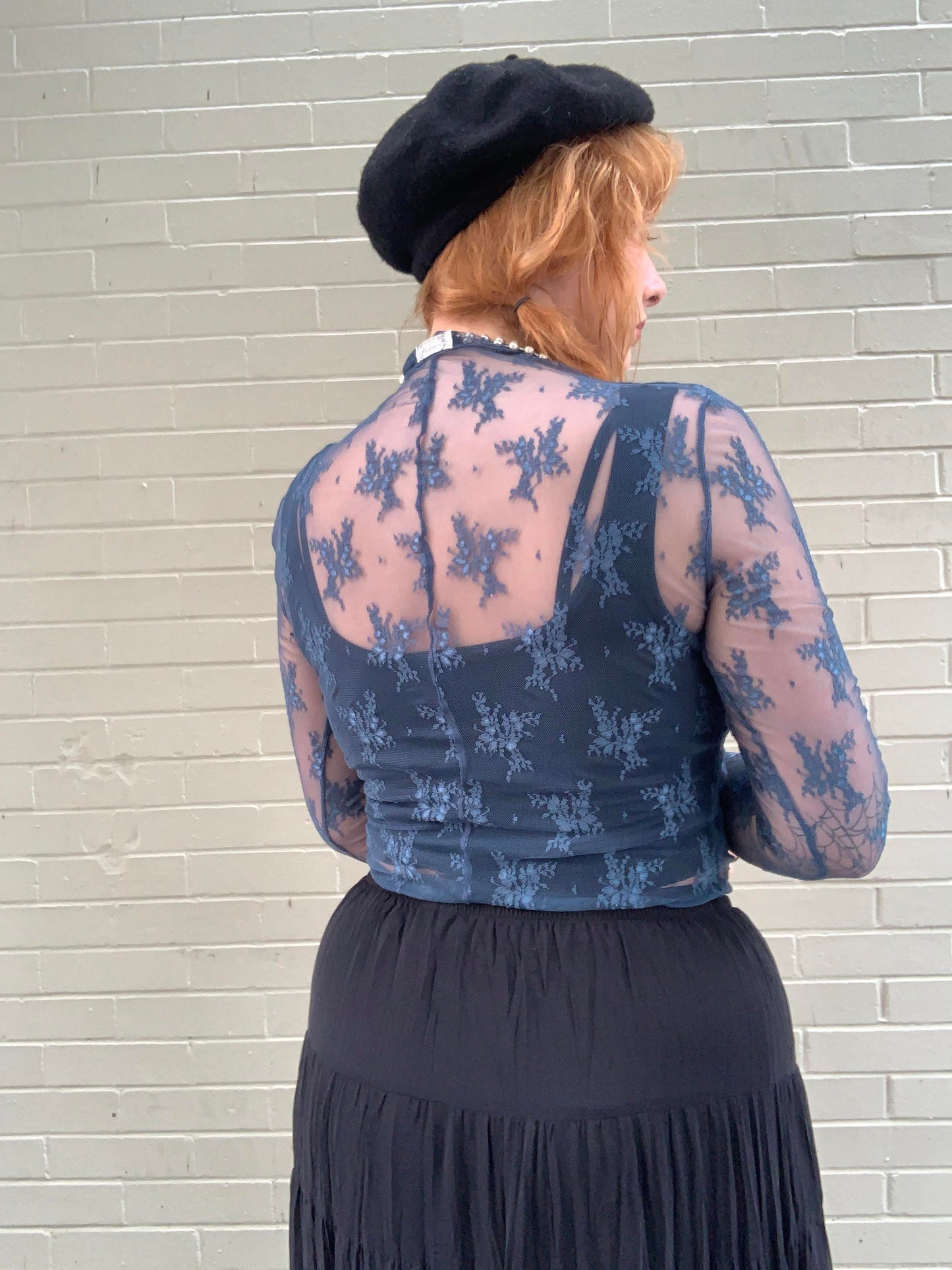 Lady Lux Layering Lace Top - Night Swim - La De Da