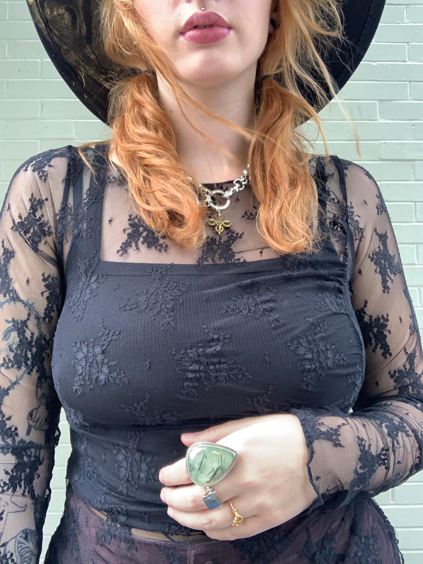 Black Full Bloom Layering Top - La De Da