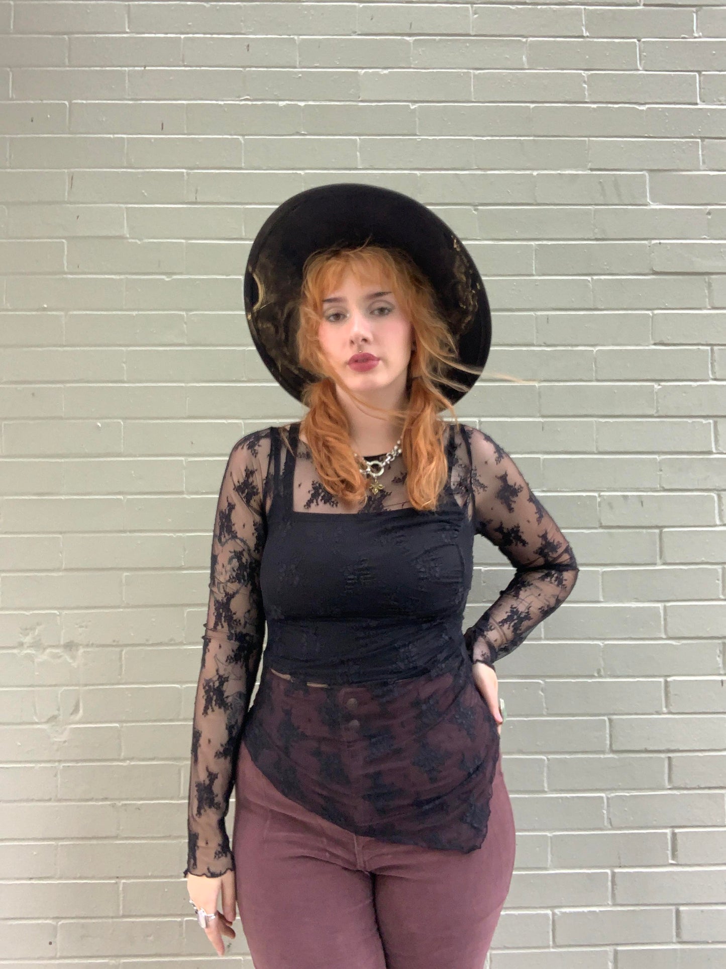Black Full Bloom Layering Top - La De Da