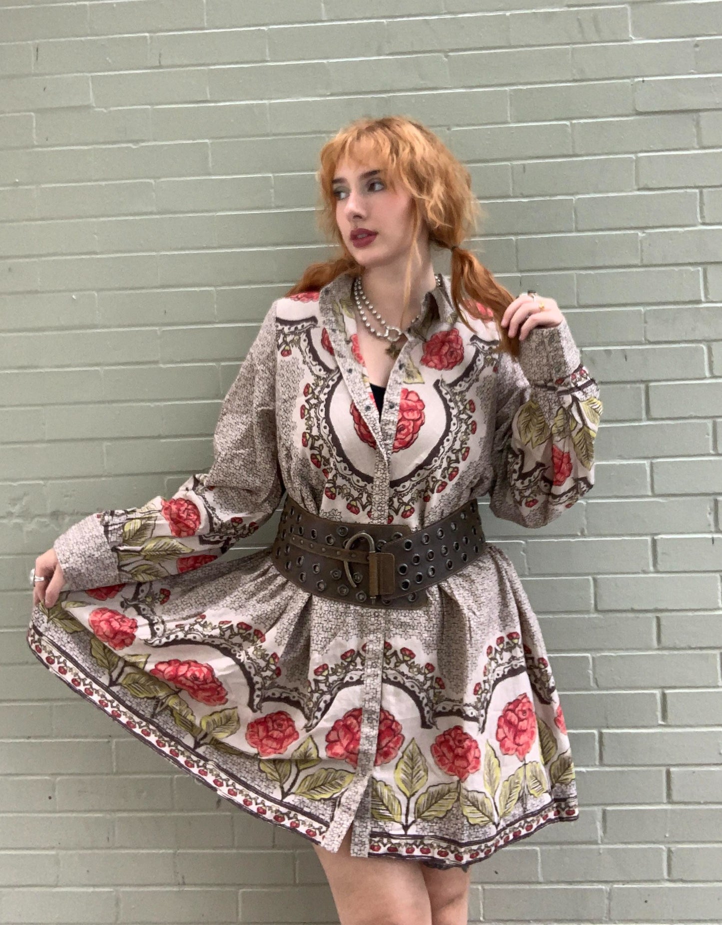 Smell The Roses Mini Dress - Tea Combo - La De Da
