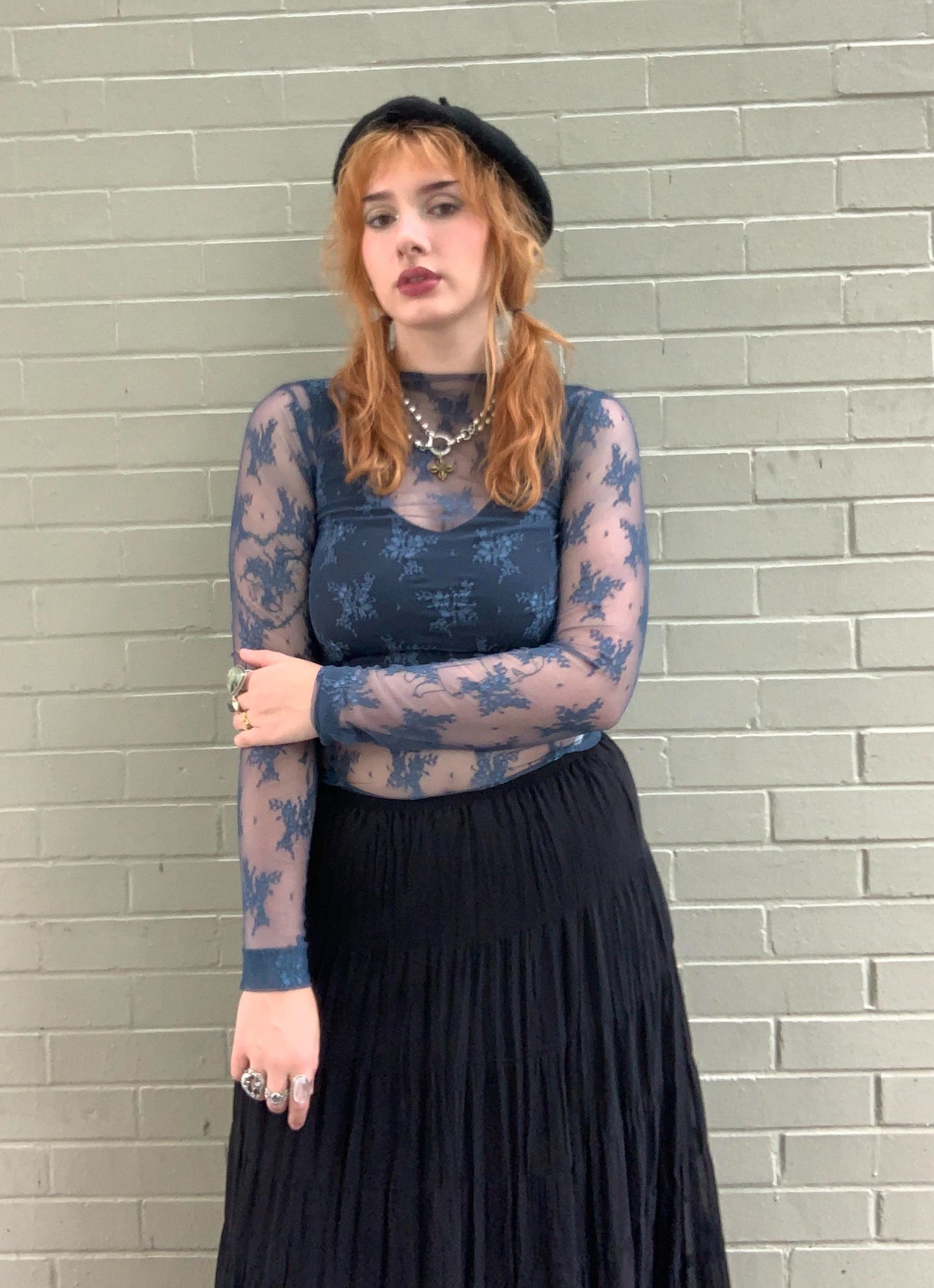 Lady Lux Layering Lace Top - Night Swim - La De Da