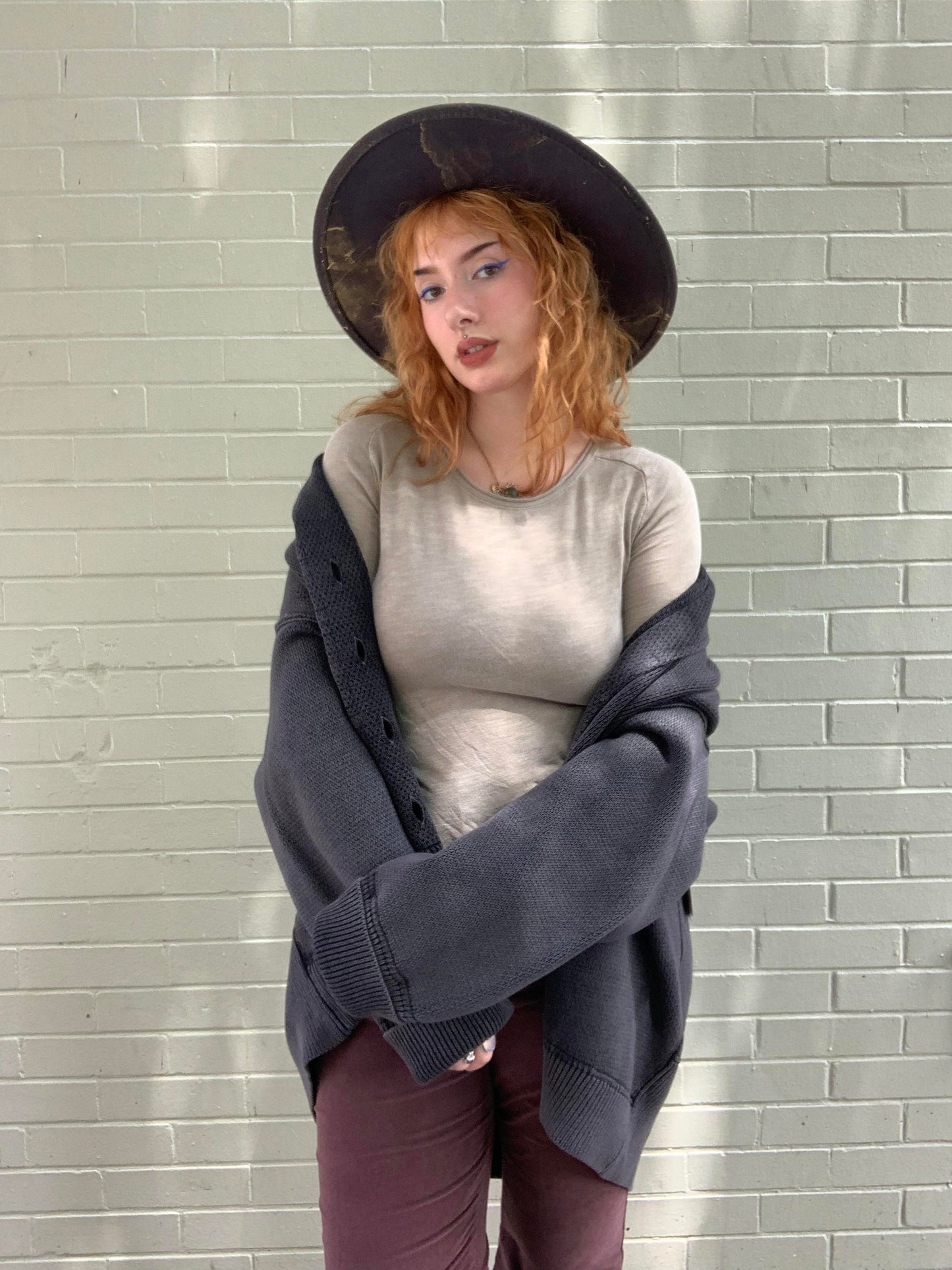 Chamomile Cardi - Washed Black - La De Da