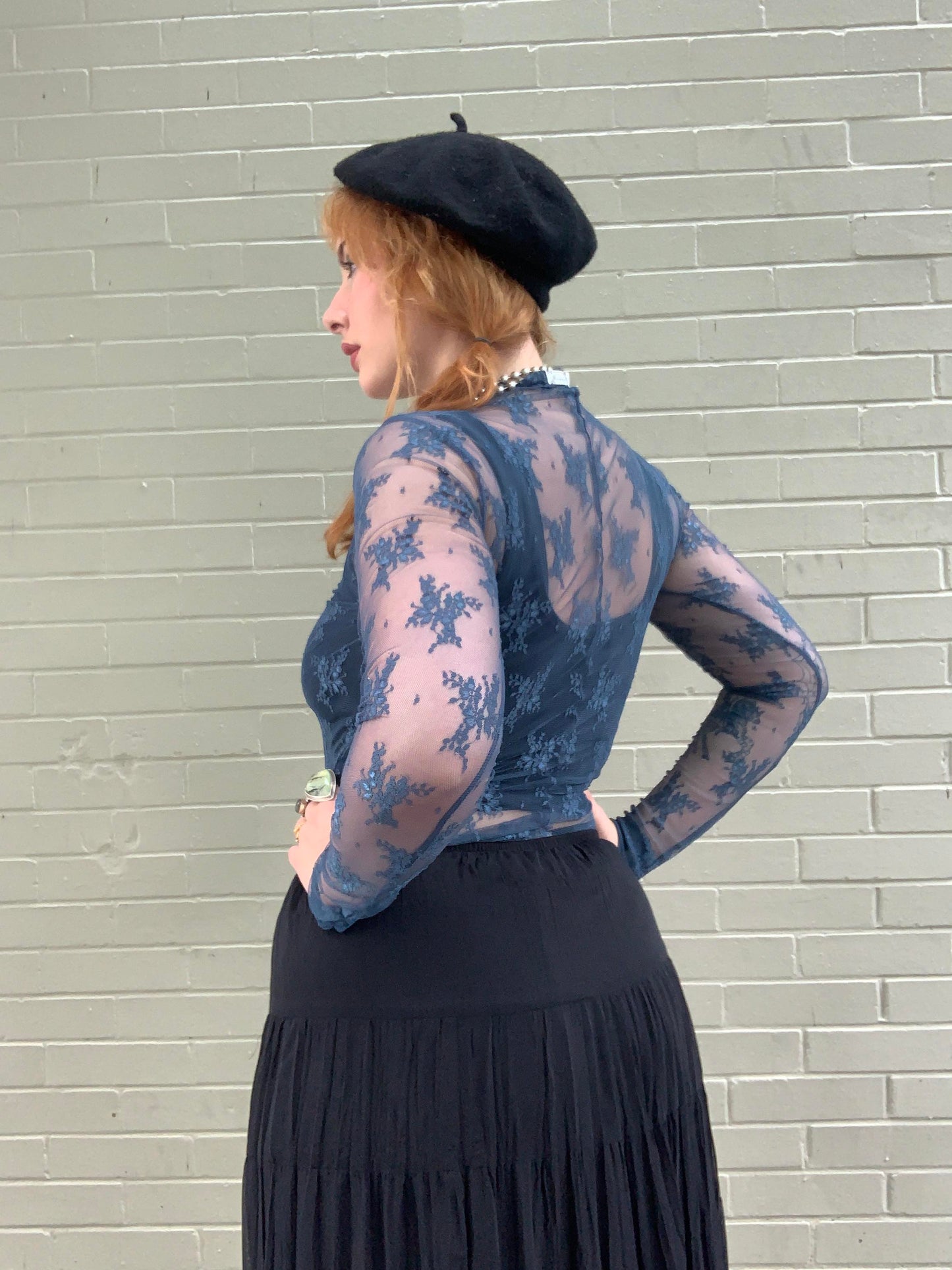 Lady Lux Layering Lace Top - Night Swim - La De Da