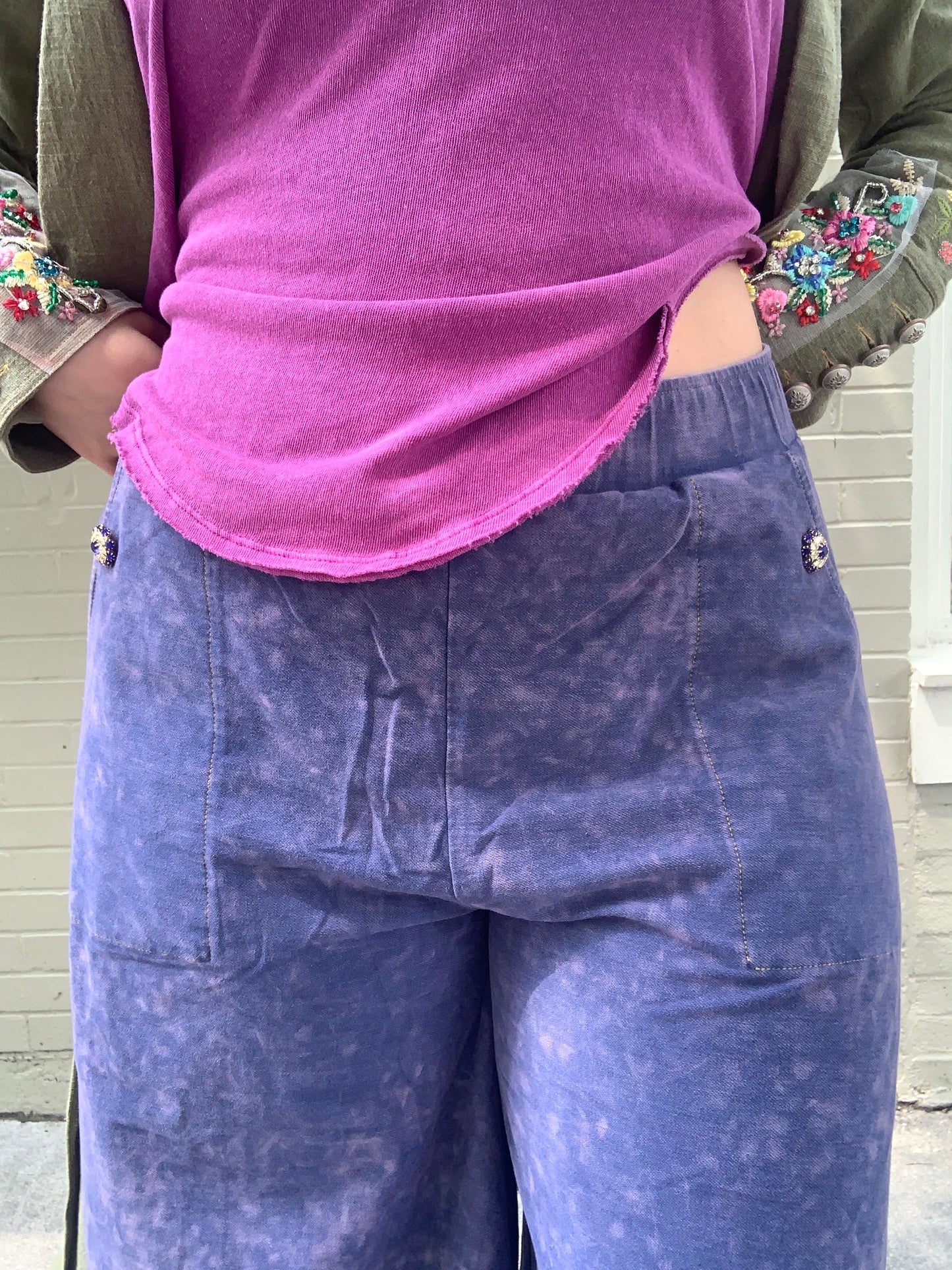 She Does Not Care Knit Pants - La De Da