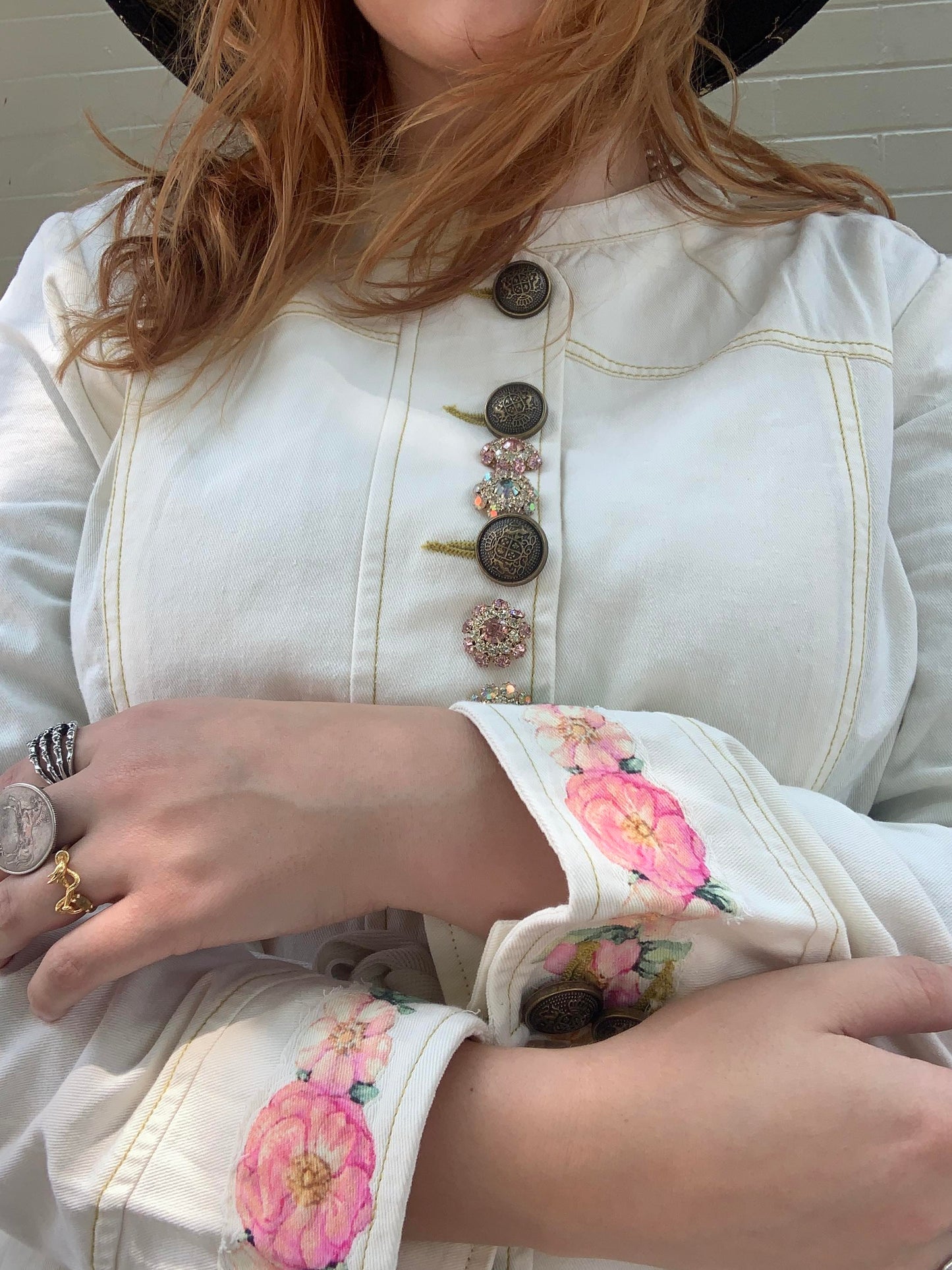 Birth Of Venus Crochet Trim Ivory Jacket - La De Da