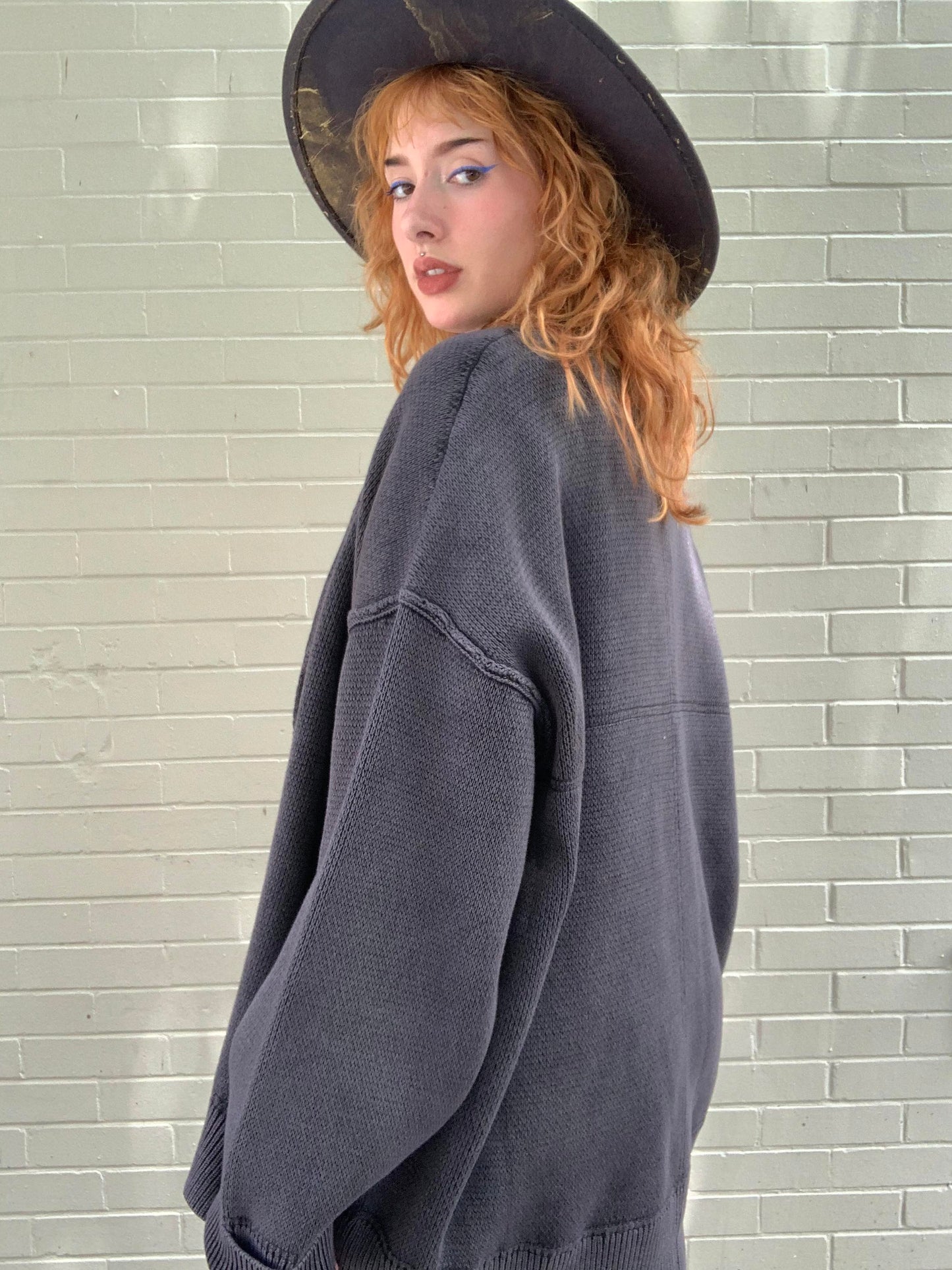 Chamomile Cardi - Washed Black - La De Da