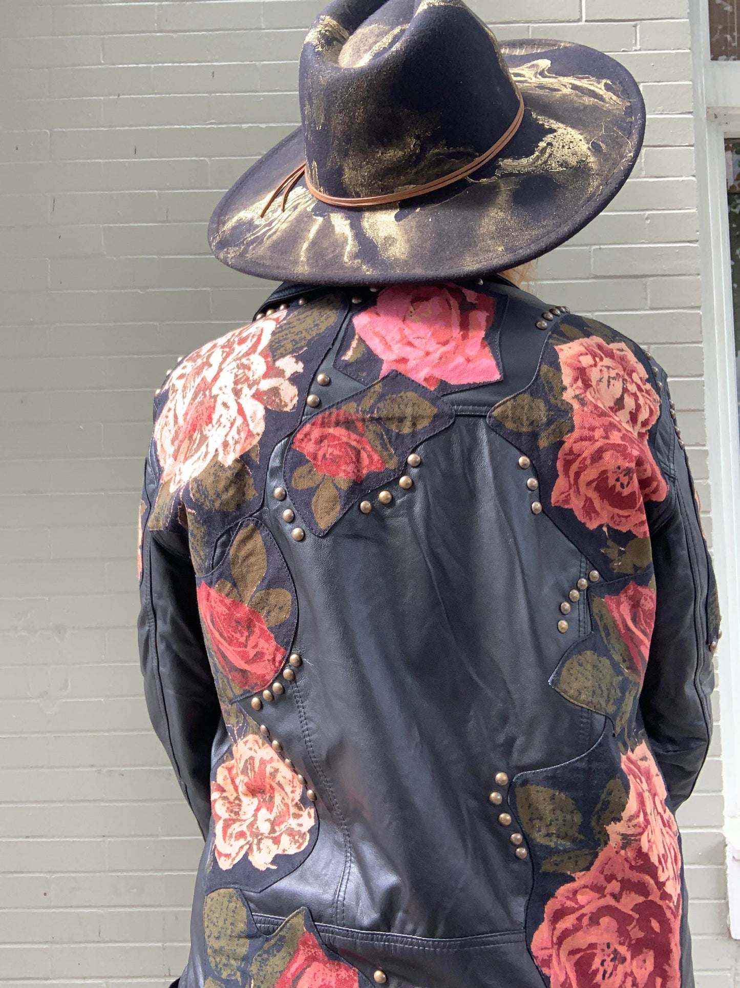 Rebel Rose Moto Leather Jacket - La De Da