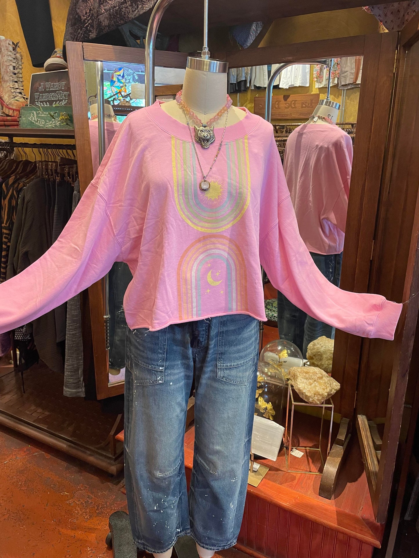 Sun & Moon Rays Zodiac Pullover - La De Da