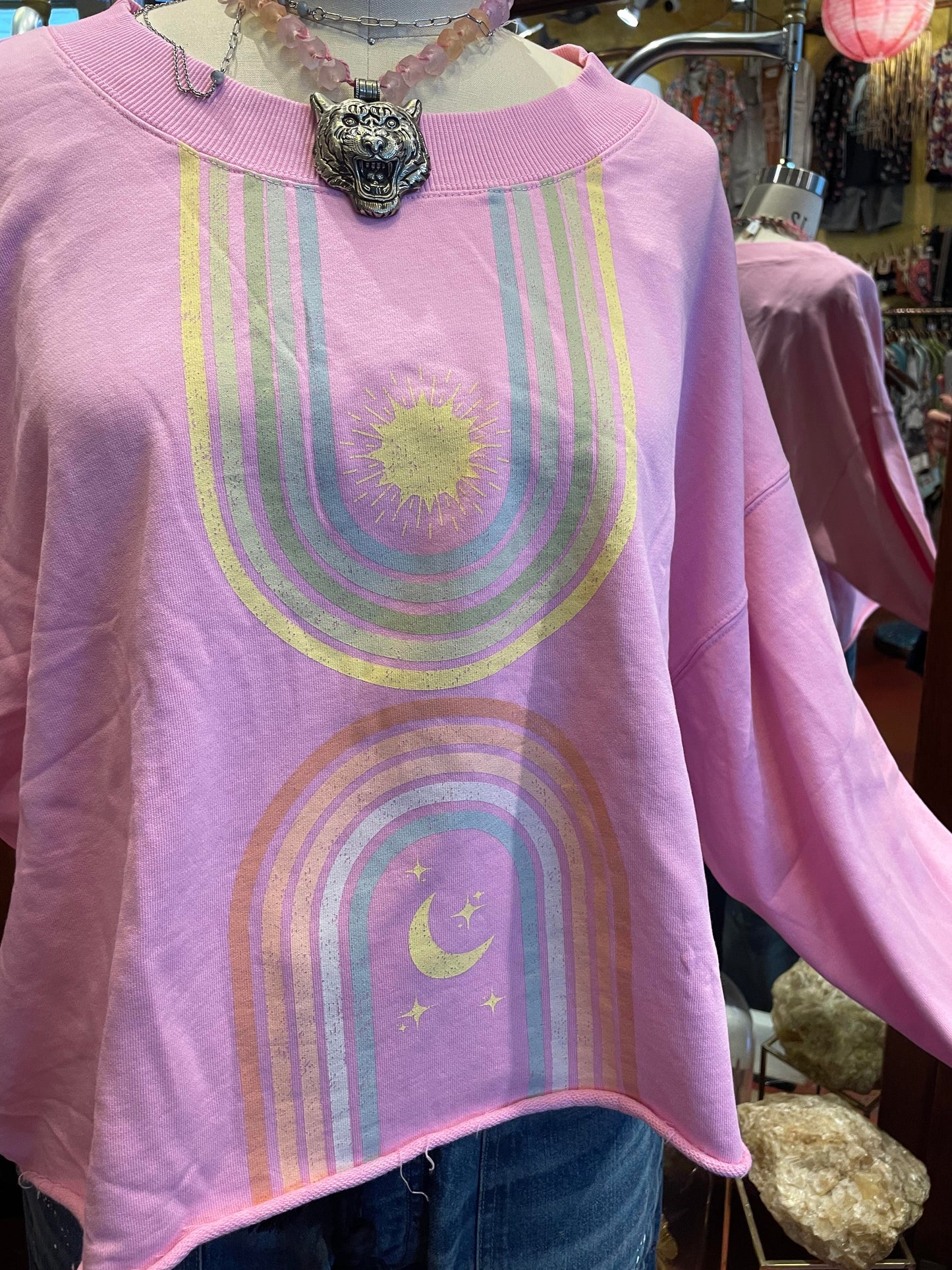 Sun & Moon Rays Zodiac Pullover - La De Da