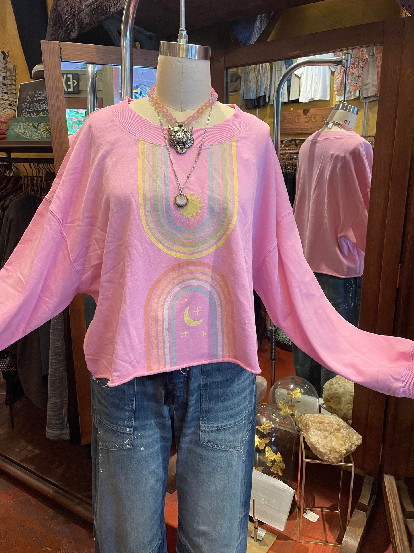 Sun & Moon Rays Zodiac Pullover - La De Da
