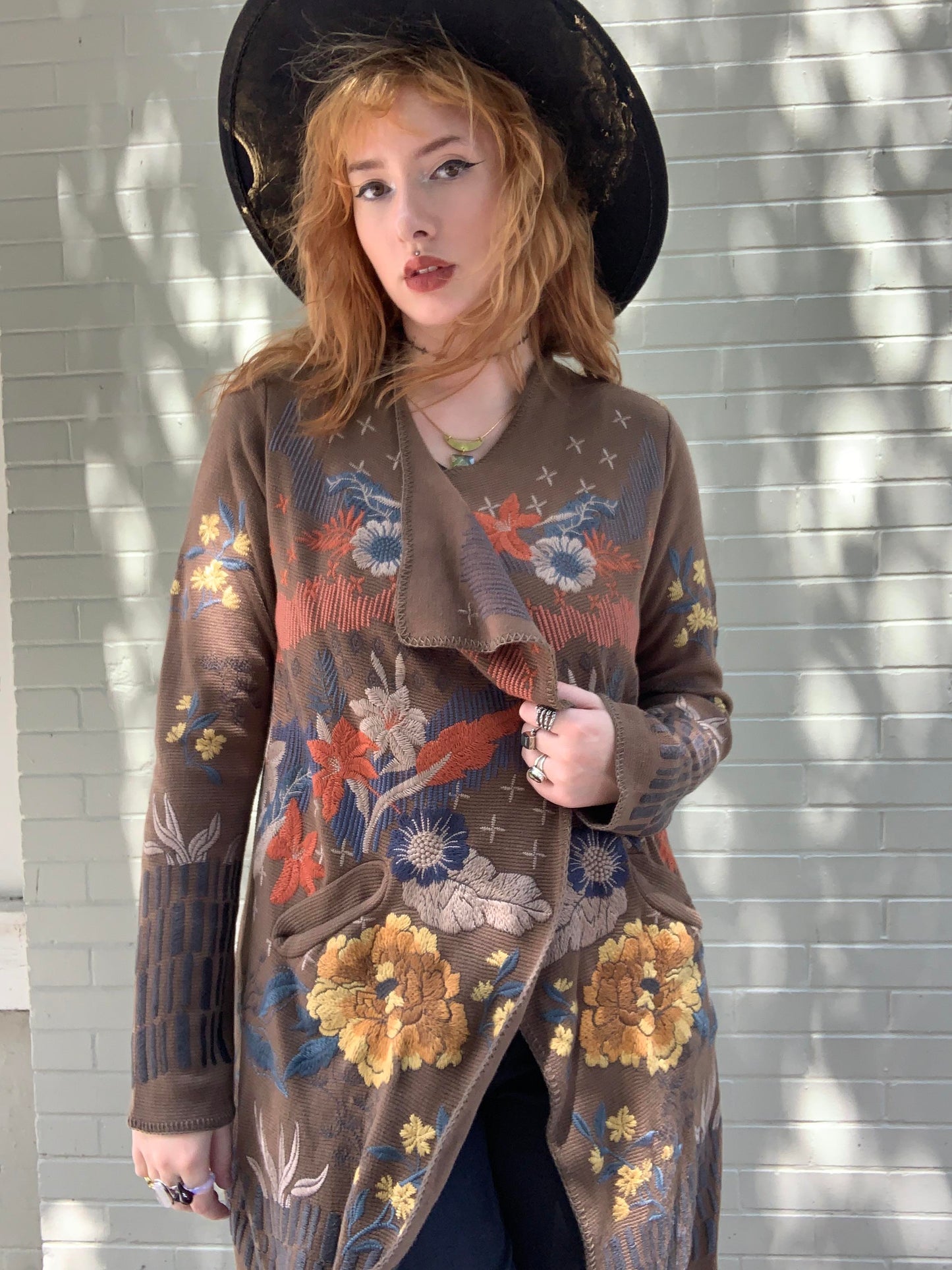 Sarina Wrap Sweater - Russet - La De Da