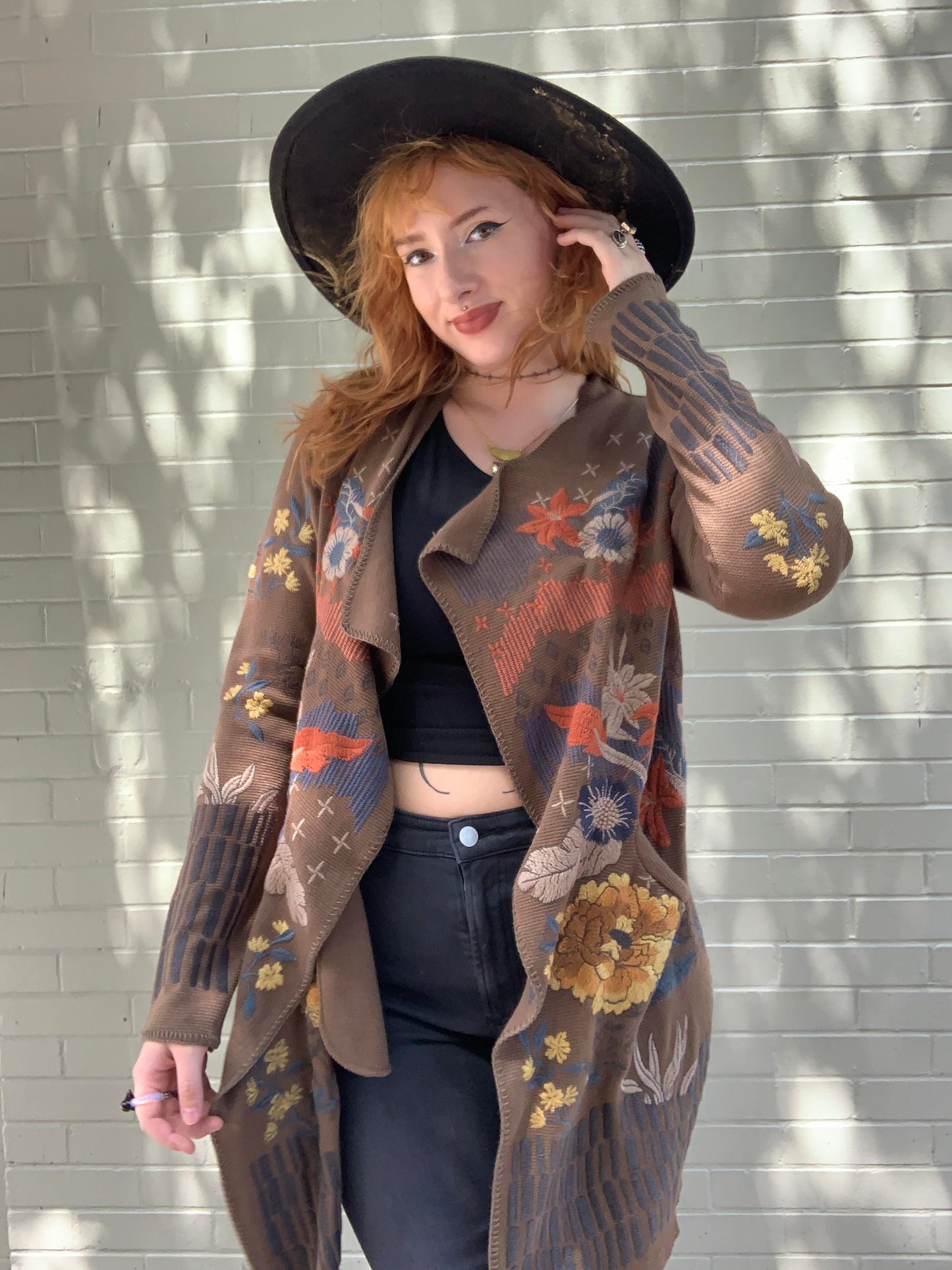 Sarina Wrap Sweater - Russet - La De Da