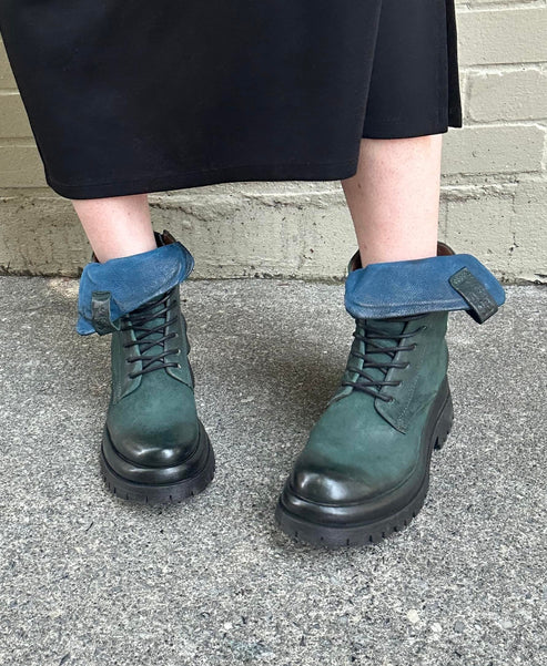 Dillie Combat Boot in Balsamic - La De Da