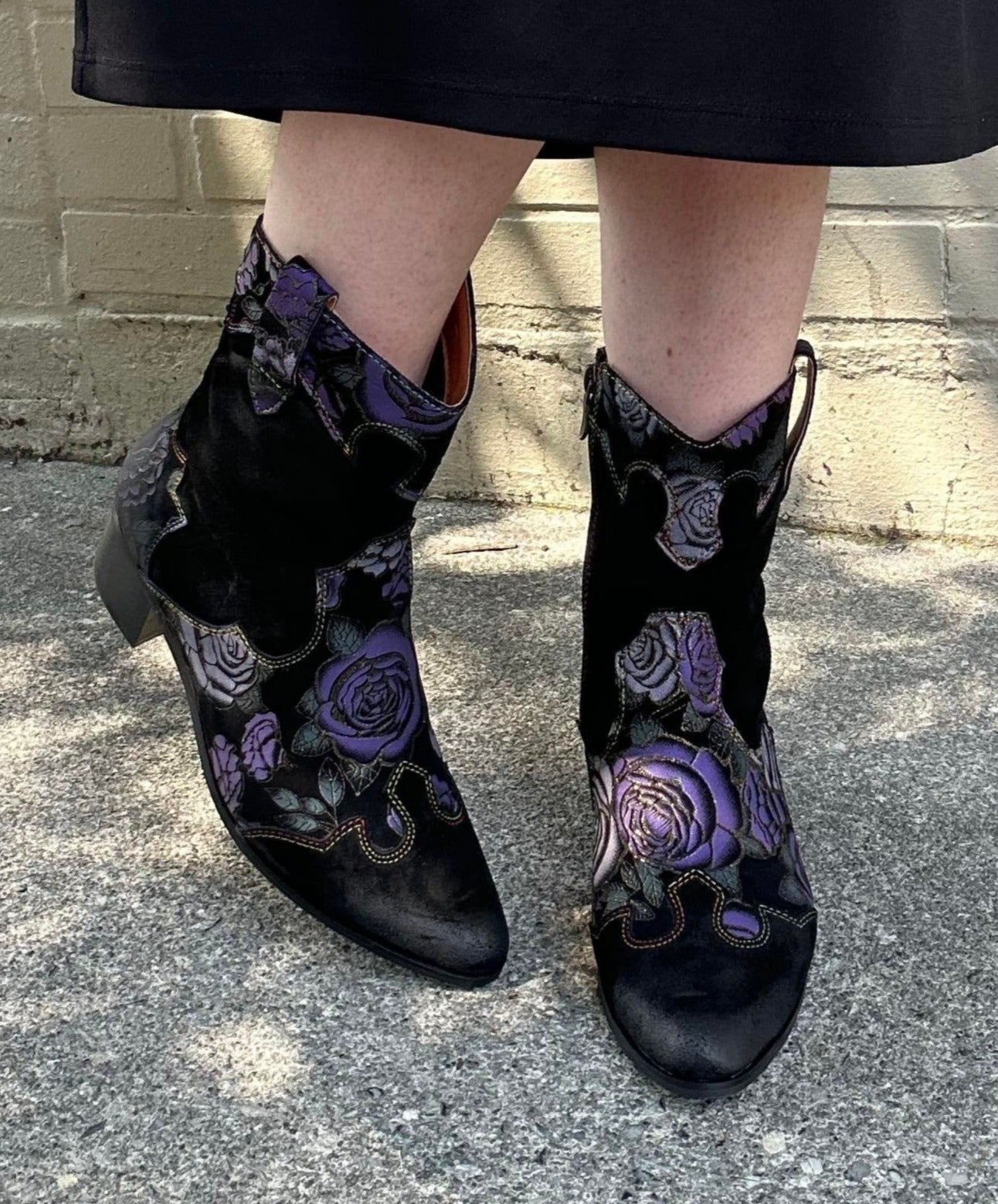 Lady Luck Shine Boots - Plum - La De Da
