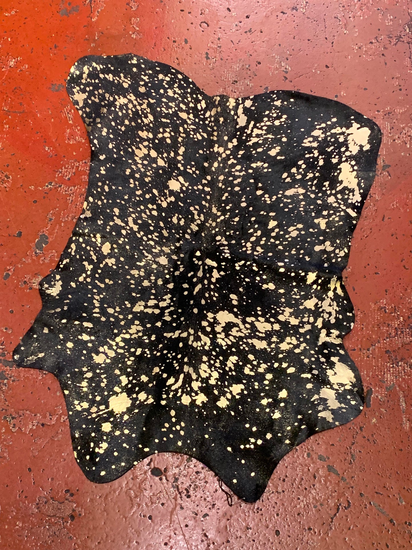 Brazilian Metallic Black Calf Rug - La De Da