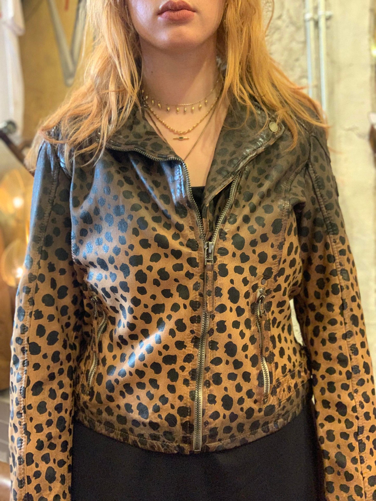 Valentina Snow Leopard Jacket - La De Da