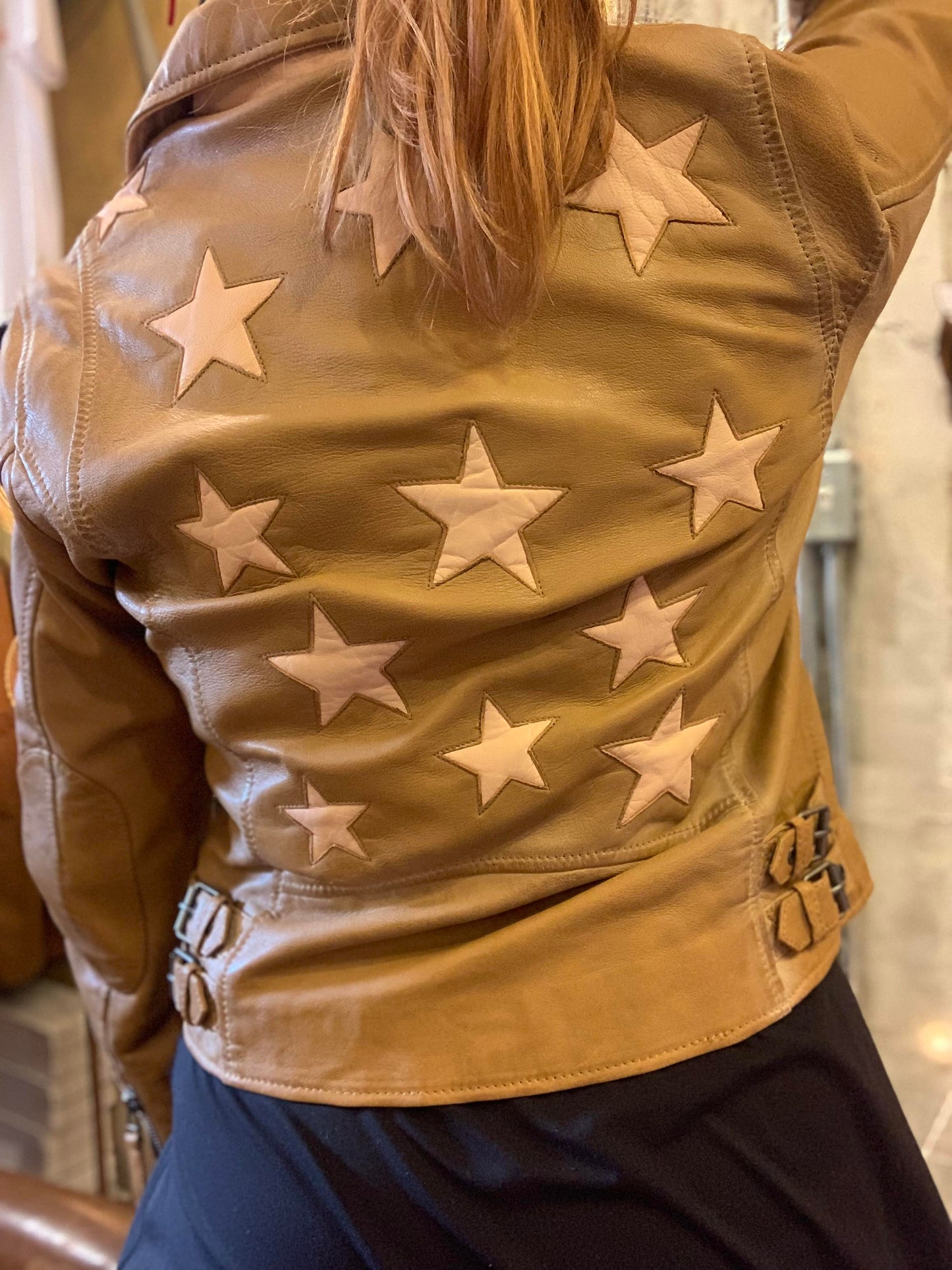 Ohh Honey Star Leather Jacket - La De Da