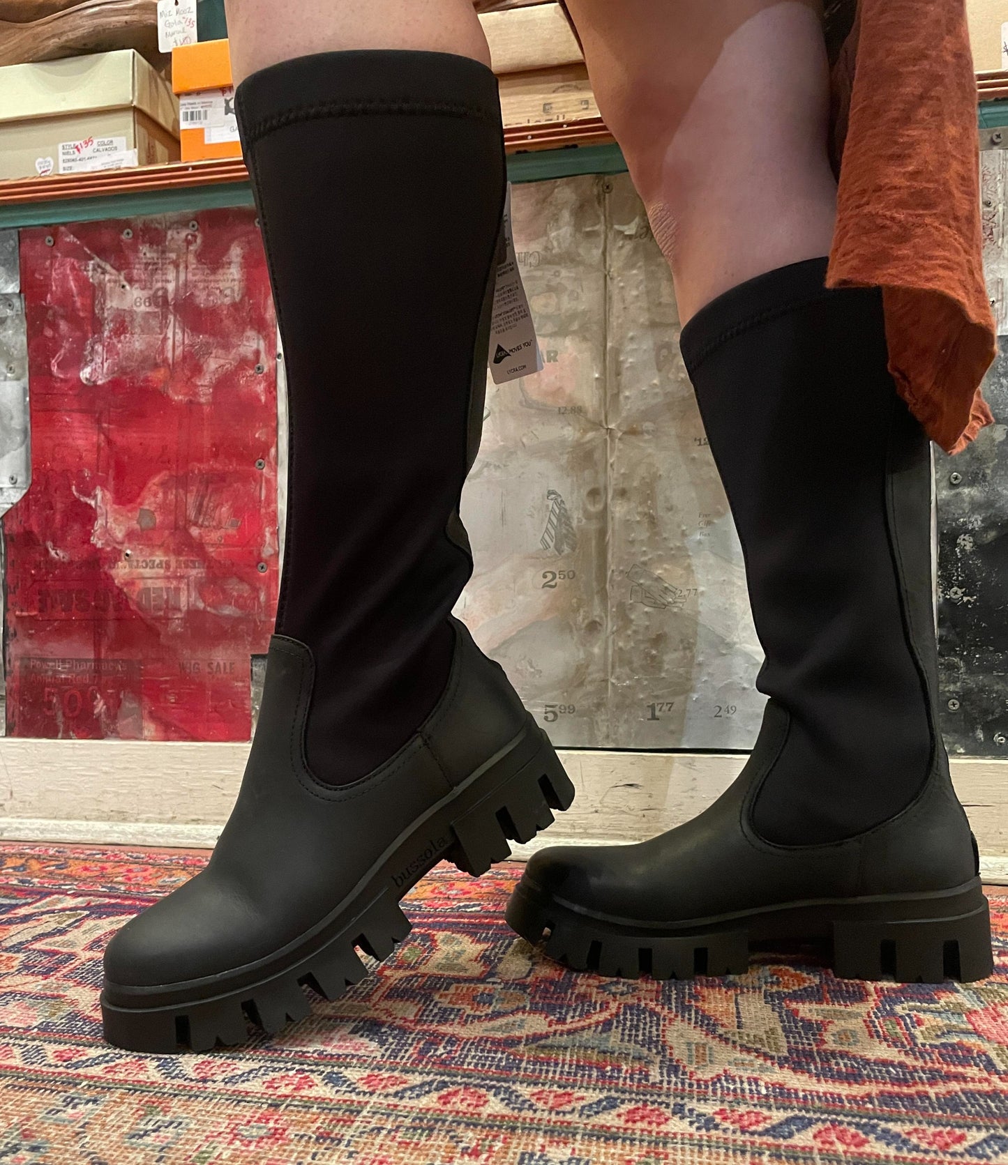 Charlize Chunky Boots - La De Da