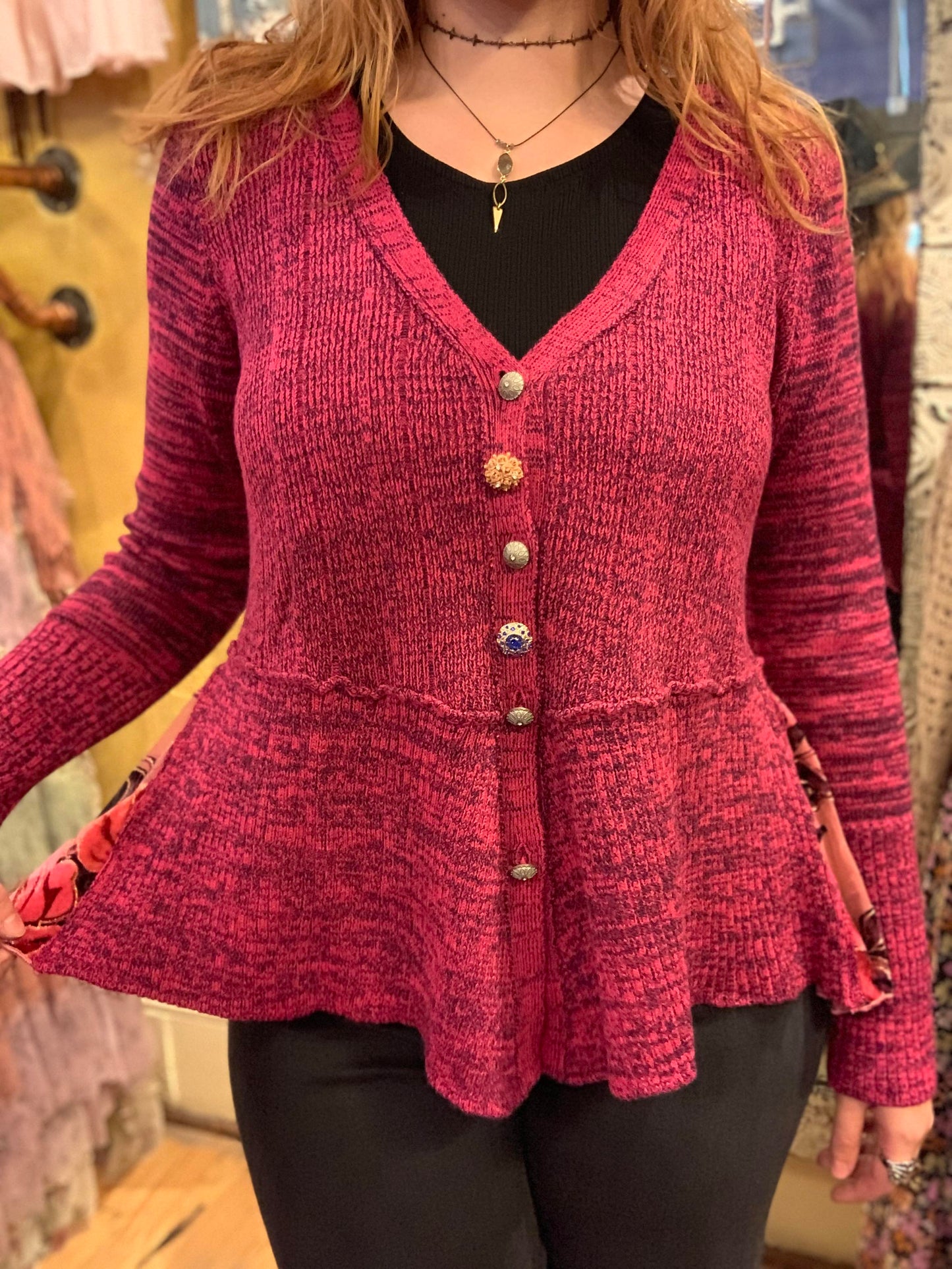 Fushia Genisis Cardigan - La De Da