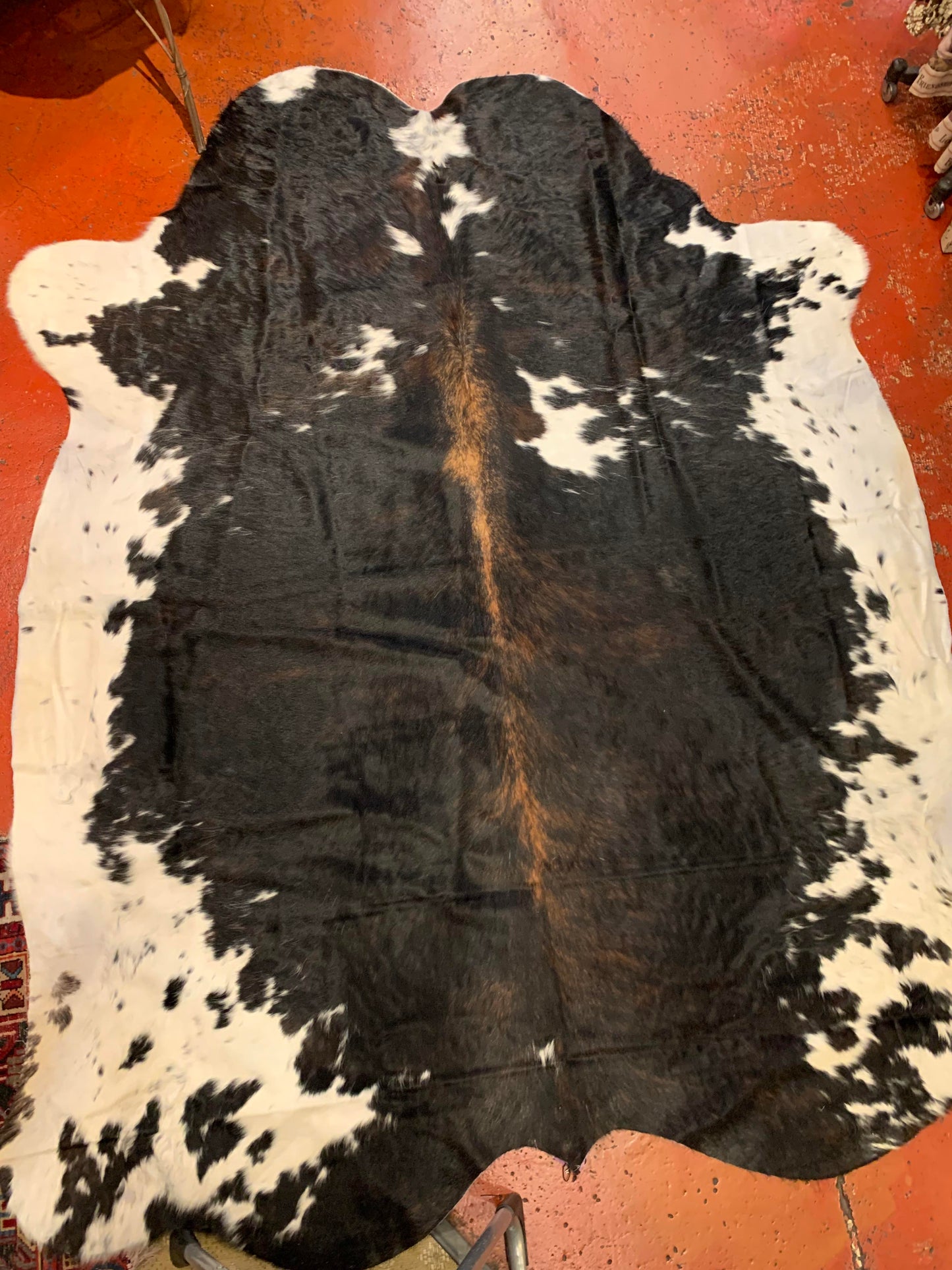 Dark Tricolor Large Cowhide Rug - La De Da