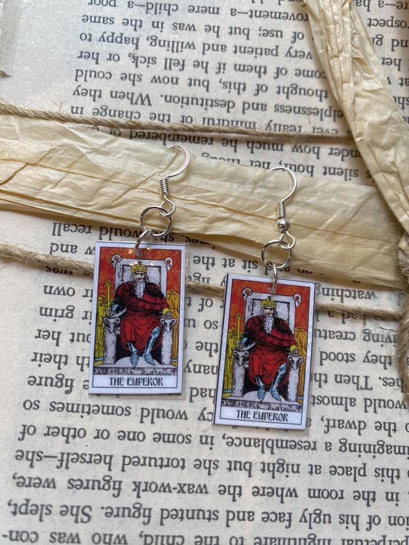 Tarot Essence Earrings - The Emperor - La De Da