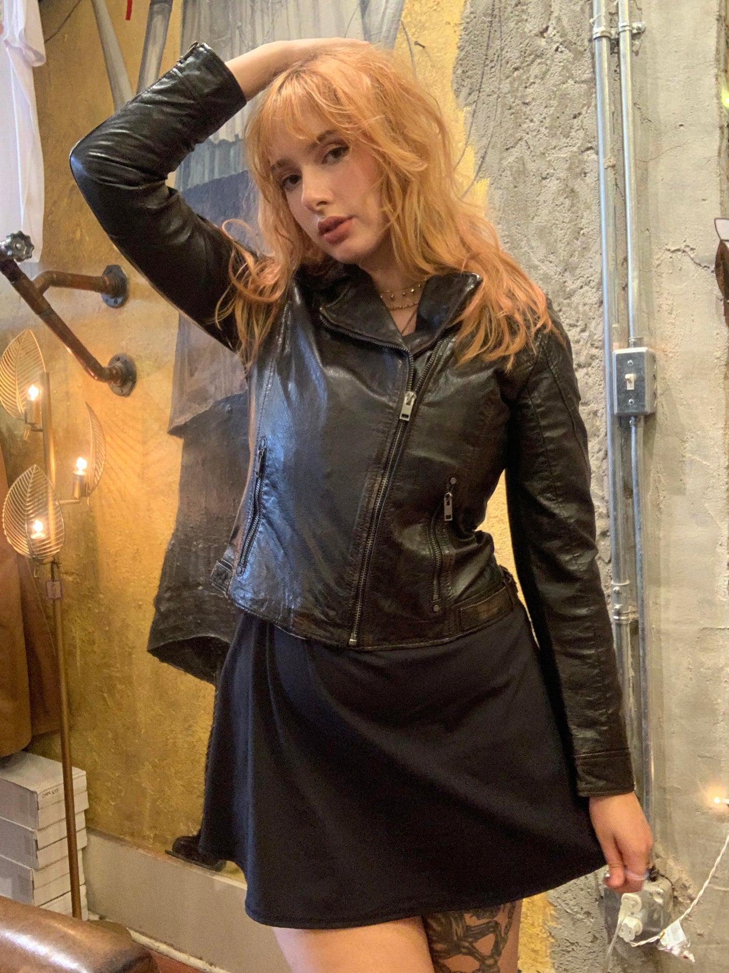 Elle Textured Moto Jacket - La De Da