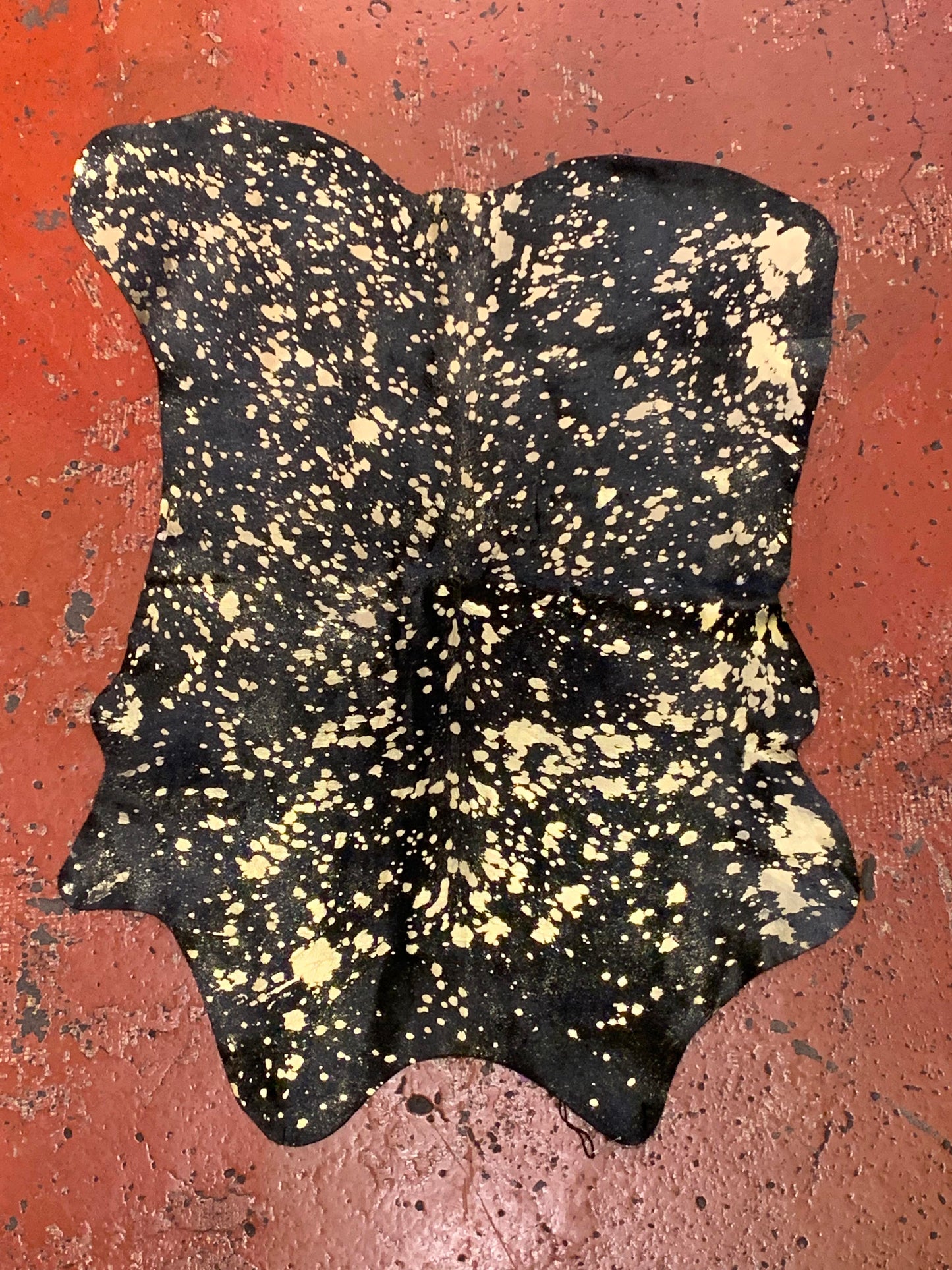 Brazilian Metallic Black Calf Rug - La De Da