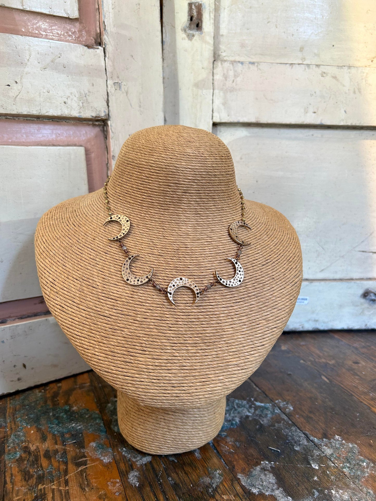 Selene, Multi Crescent Moon Necklace - La De Da
