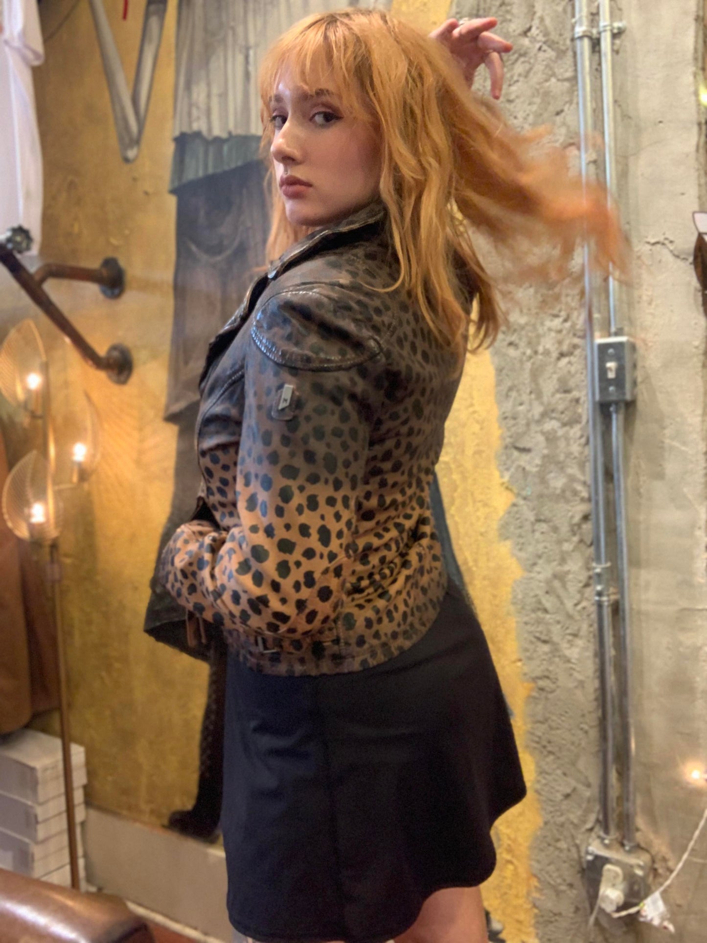 Valentina Snow Leopard Jacket - La De Da