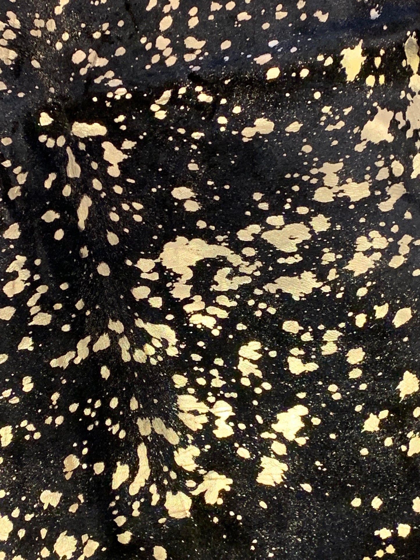 Brazilian Metallic Black Calf Rug - La De Da