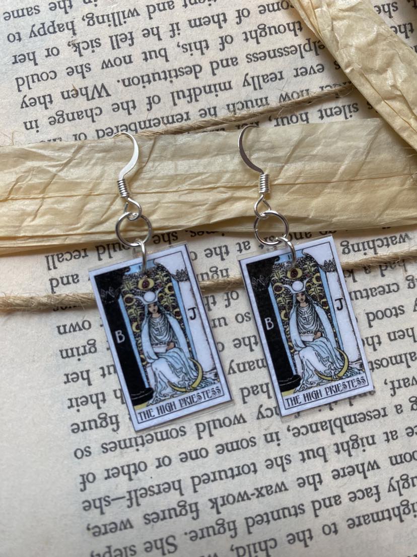 Tarot Essence Earrings - The High Priestess - La De Da