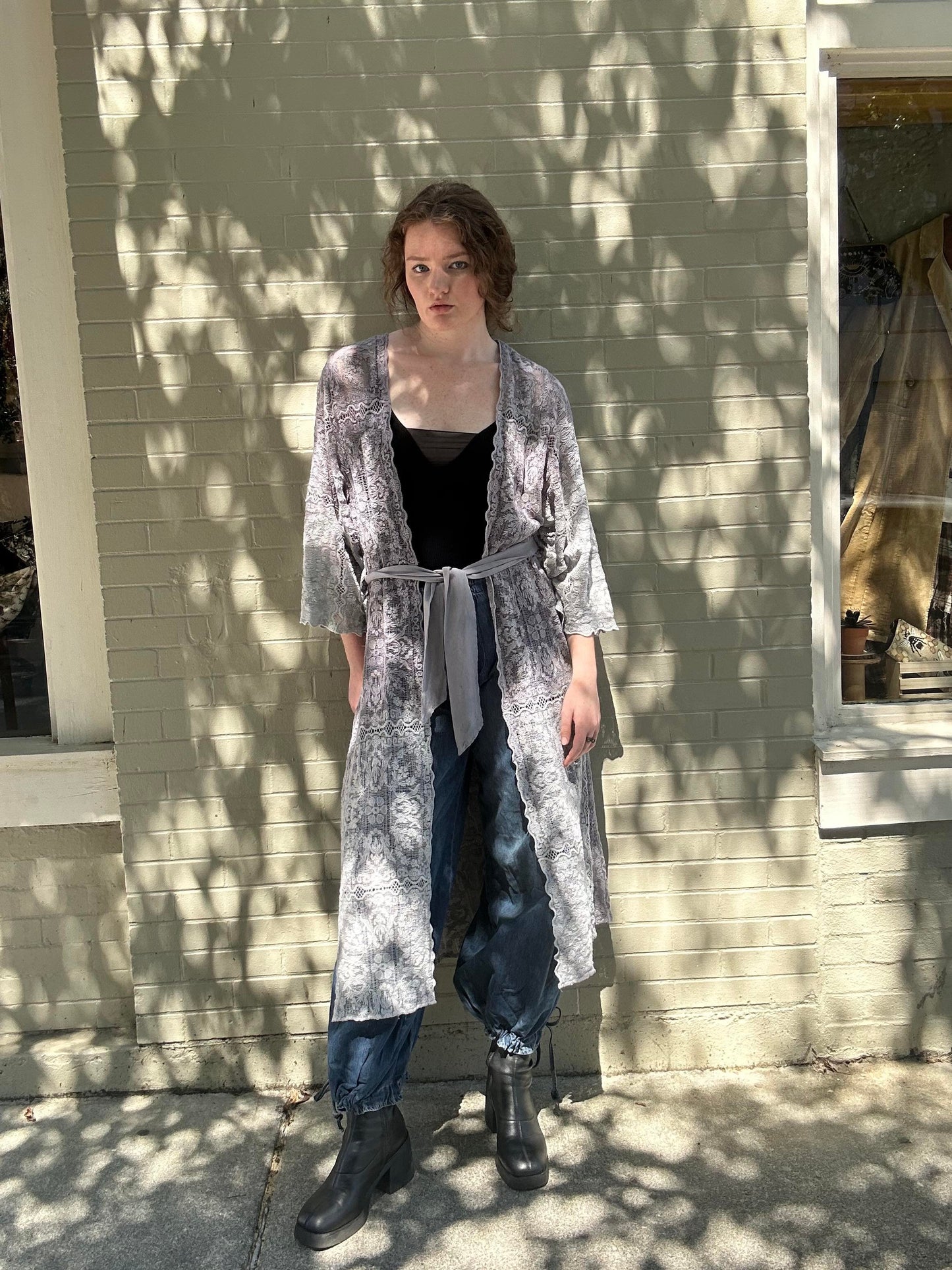Custom Dyed Belted Kimono - La De Da