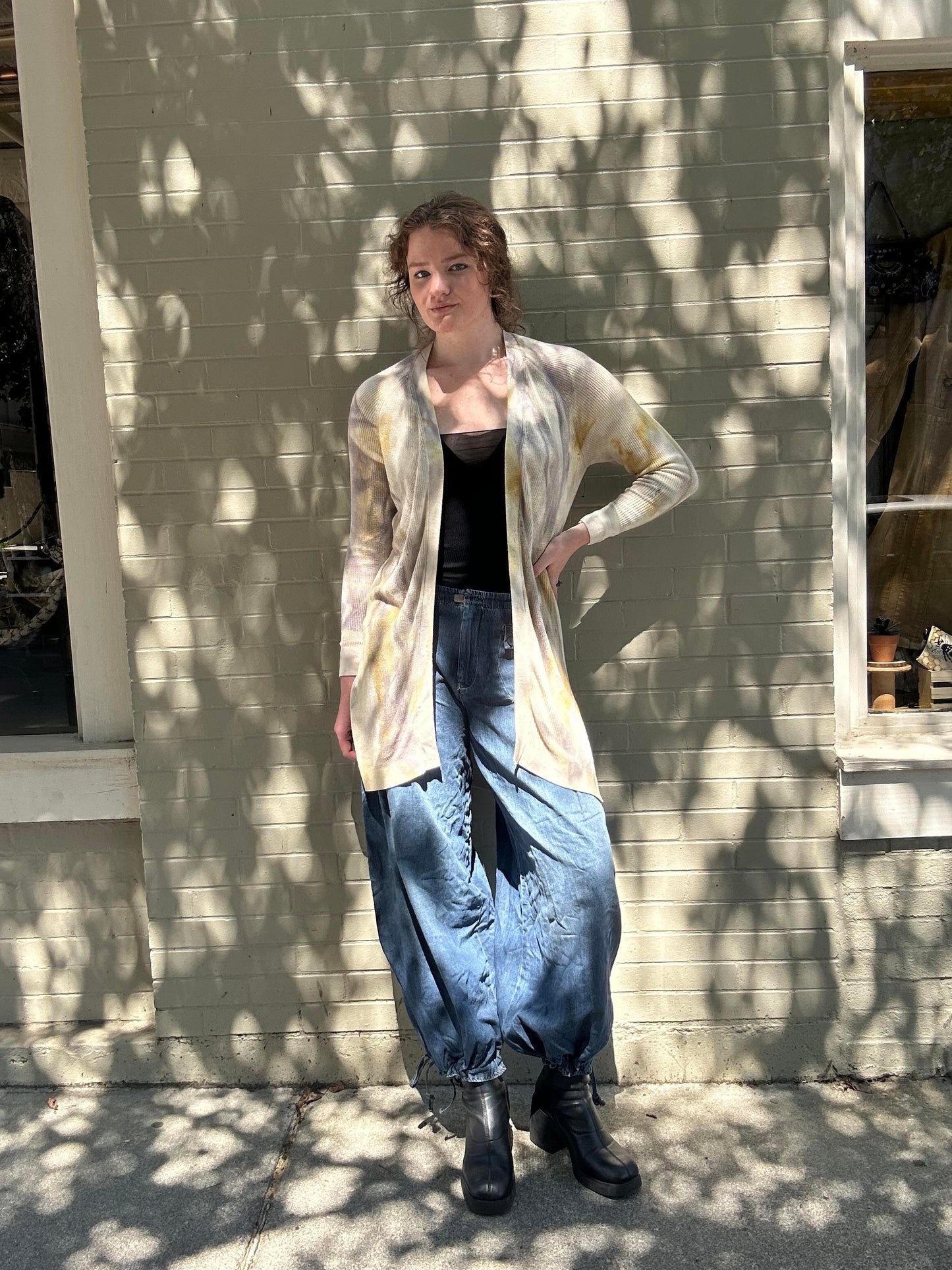 Custom Dyed Cardigan - La De Da