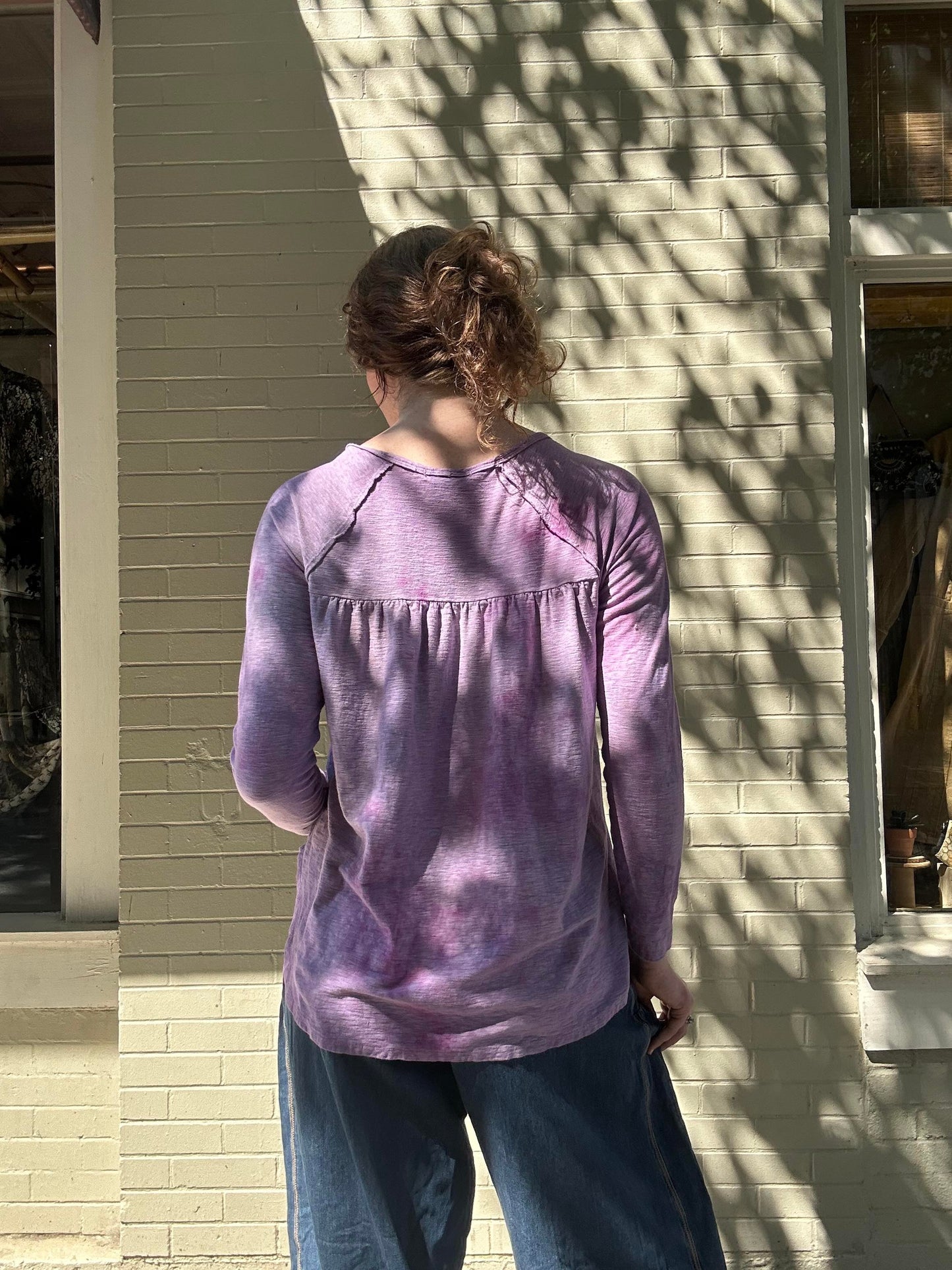 Custom Dyed Long Sleeve Tee - La De Da
